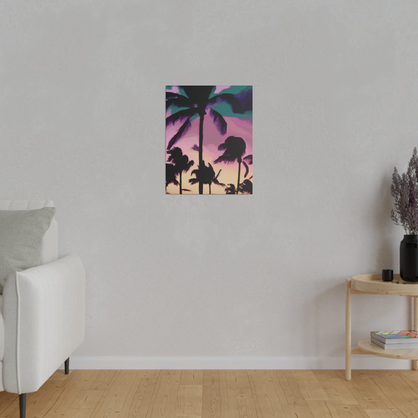 3258K - Miami Beach Sunset Painting Print | Miami | Beach | Sunset | Poster | Home Decor | Wall Art | Canvas