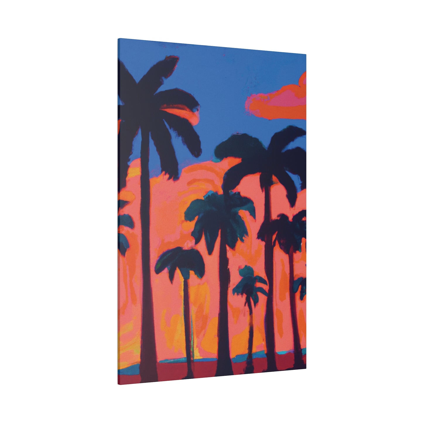 3239C - Miami Beach Sunset Painting Print | Miami | Beach | Sunset | Poster | Home Decor | Wall Art | Canvas