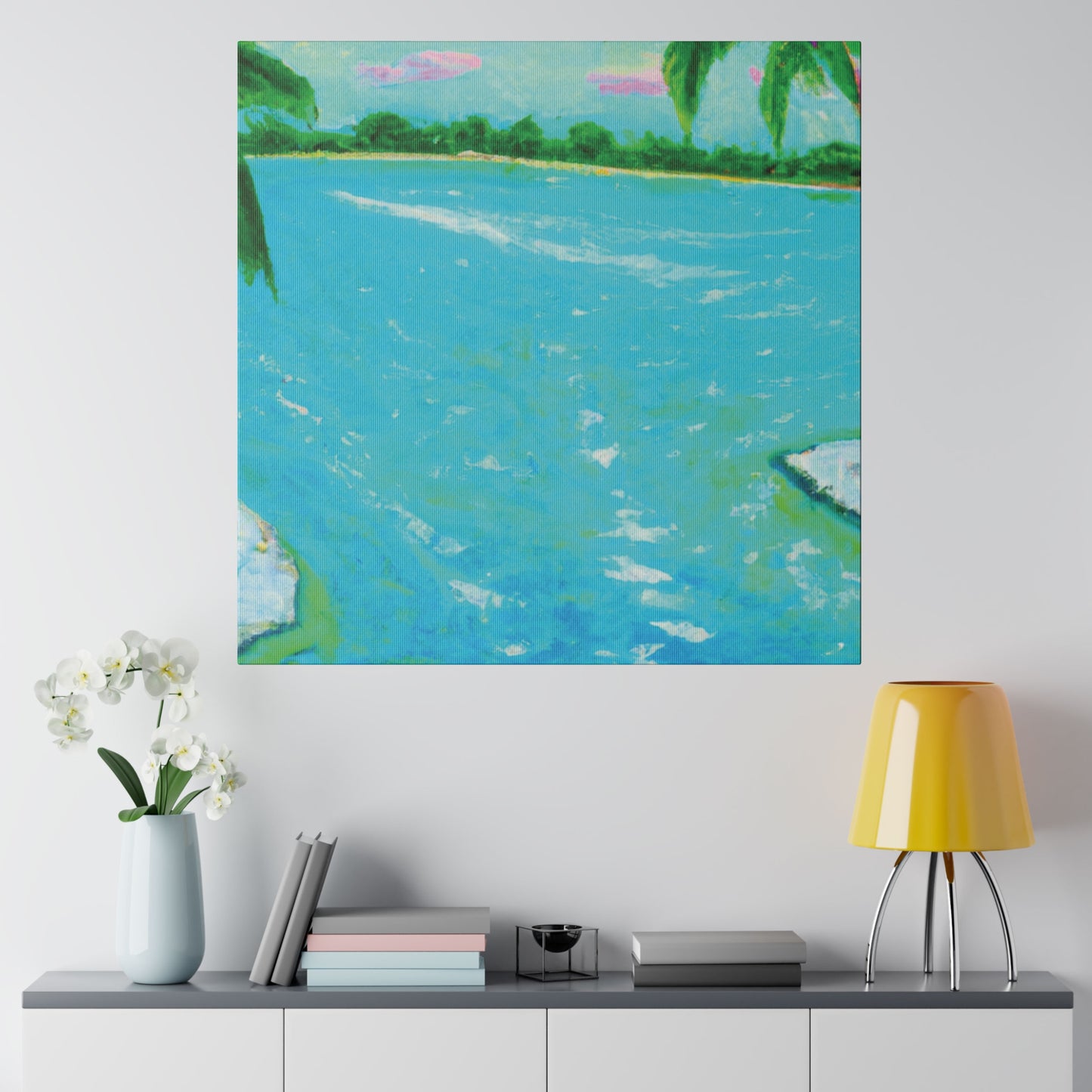 6527F - Bahamas Ocean Painting Print | Bahamas | Ocean | Beach | Poster | Home Decor | Wall Art | Canvas