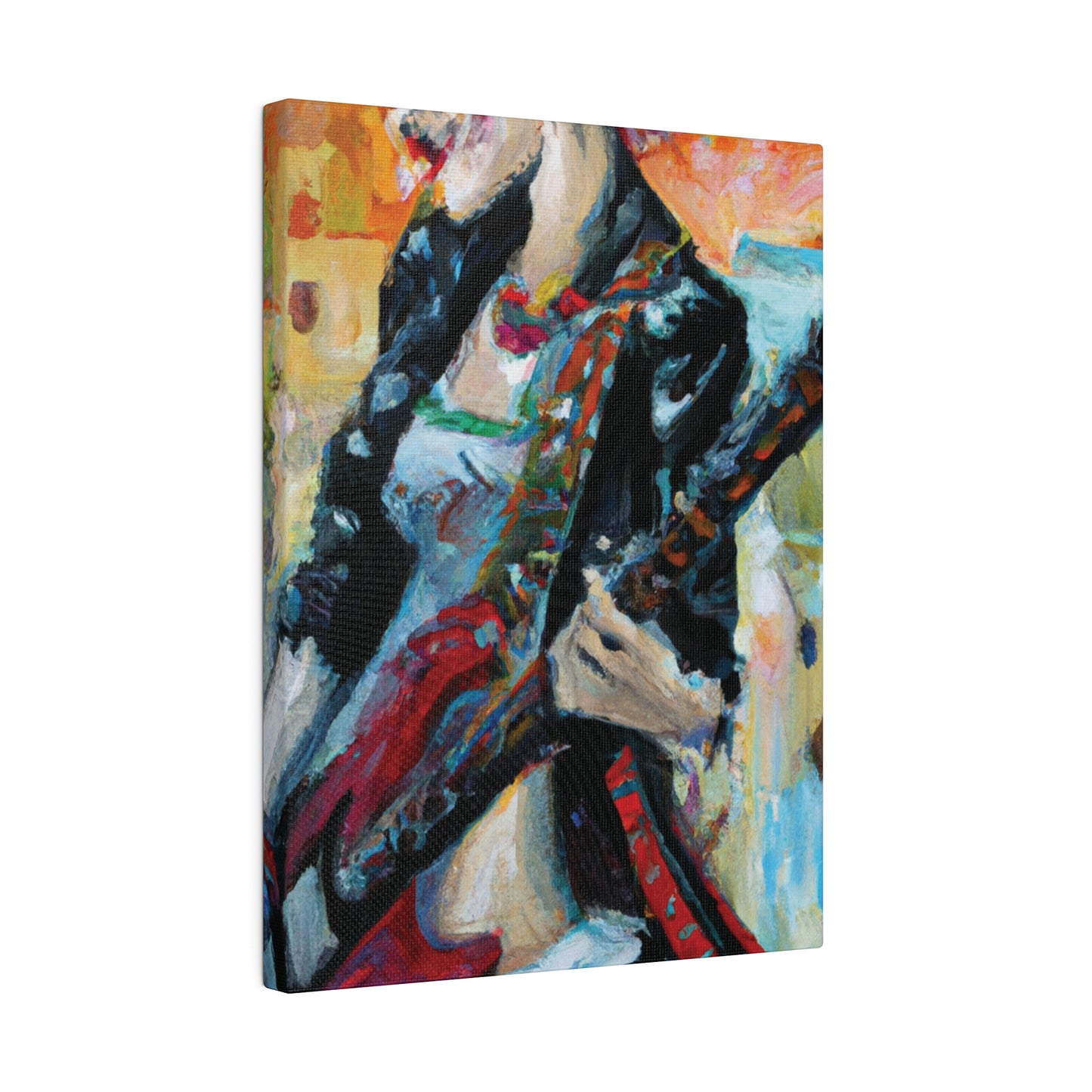 732X - Rockstar Oil Painting Style Print | Poster | Home Decor | Wall Art | Music Art | Canvas