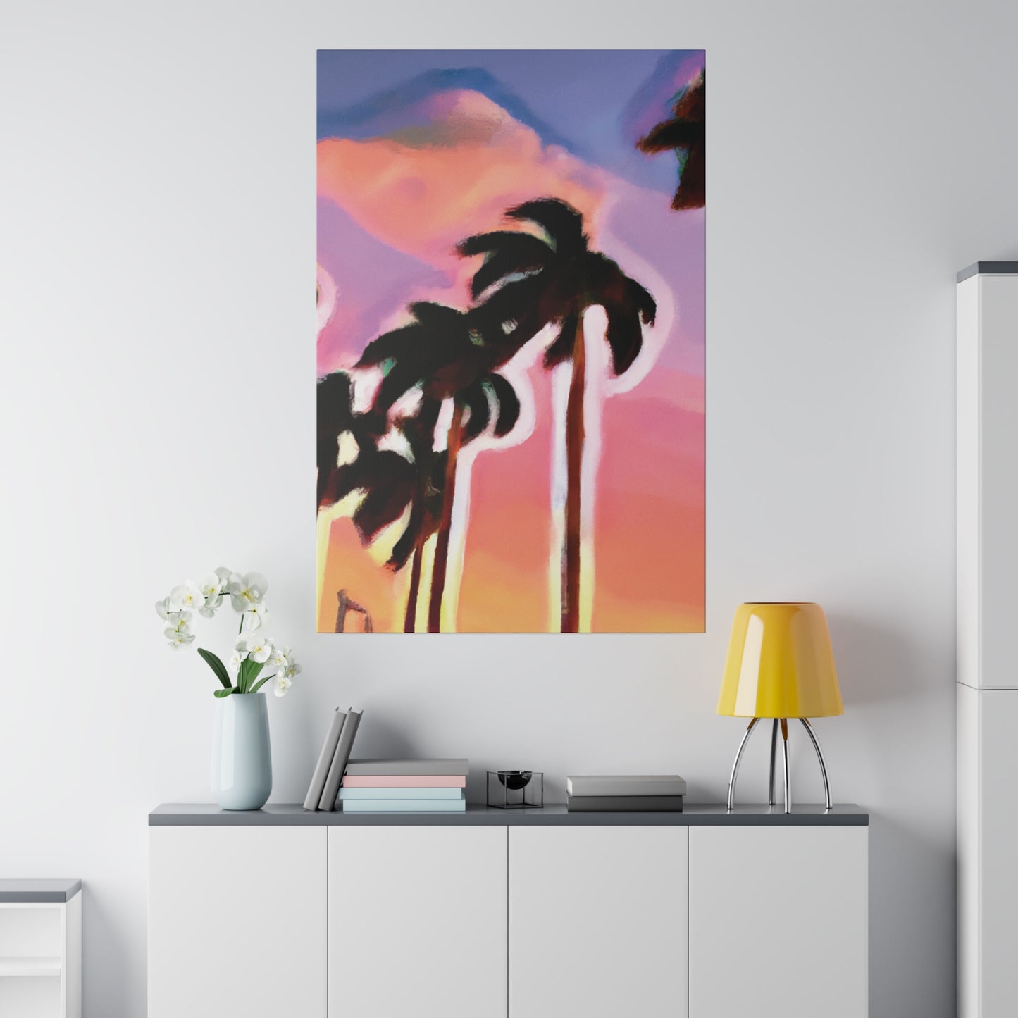 3563H - Miami Beach Sunset Painting Print | Miami | Beach | Sunset | Poster | Home Decor | Wall Art | Canvas