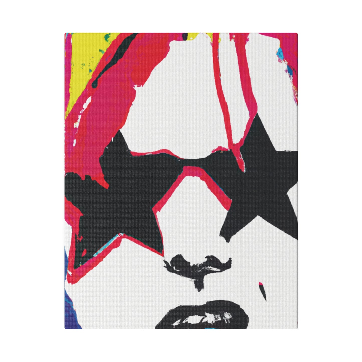 5681G - Rockstar Painting Print | Face | Abstract | Poster | Home Decor | Wall Art | Music Art | Canvas