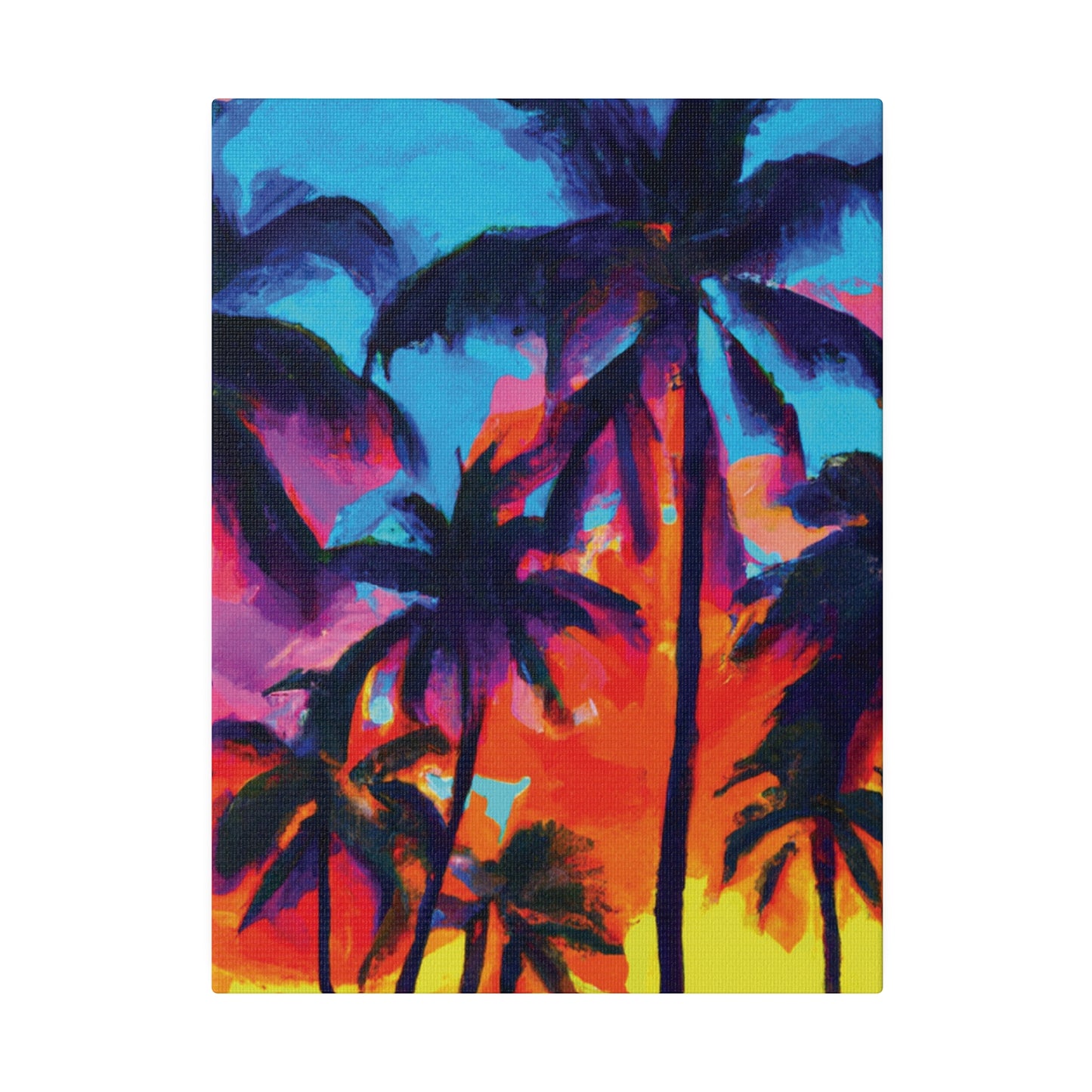 4672F - Miami Beach Sunset Painting Print | Miami | Beach | Sunset | Poster | Home Decor | Wall Art | Canvas