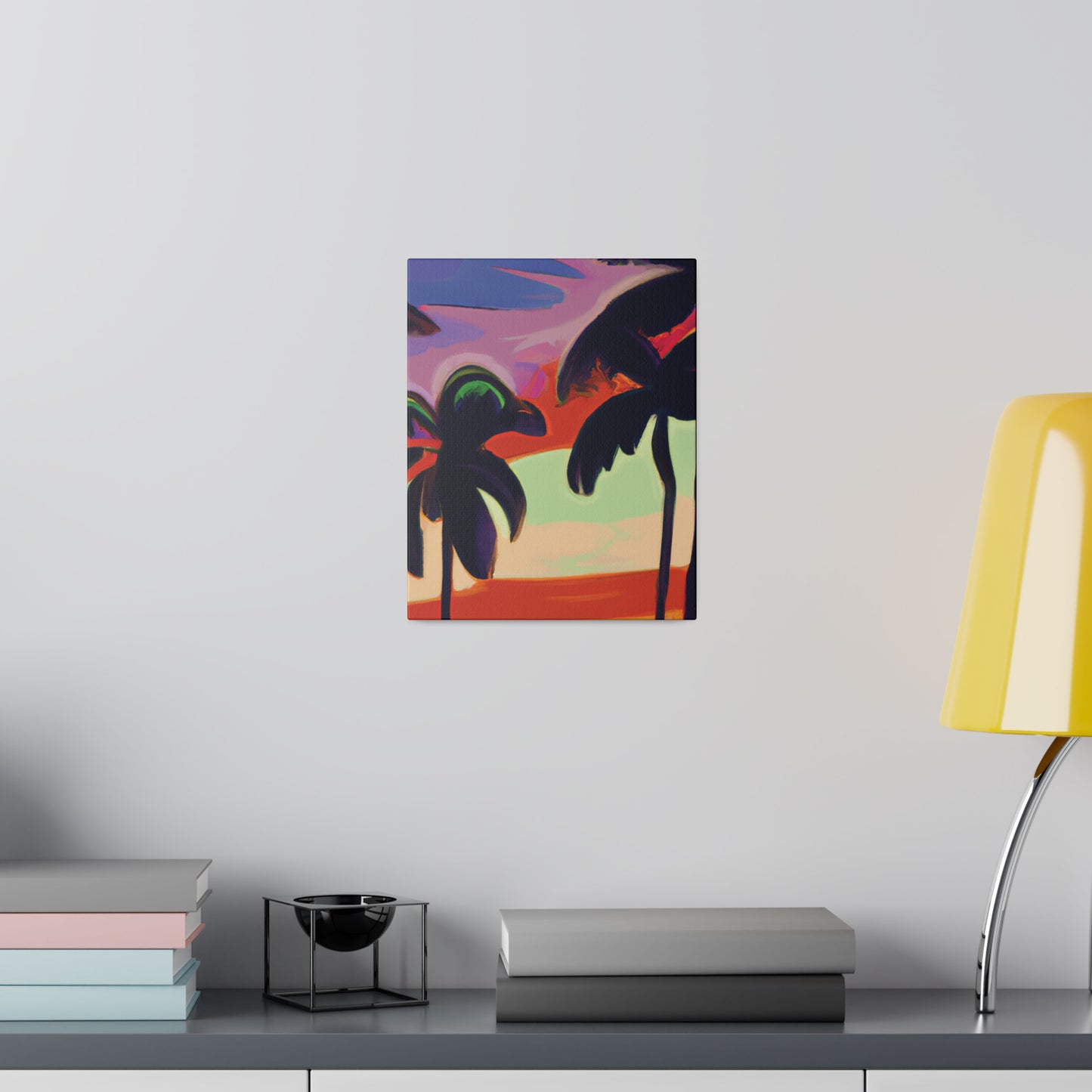 4438V - Miami Beach Sunset Painting Print | Miami | Beach | Sunset | Poster | Home Decor | Wall Art | Canvas