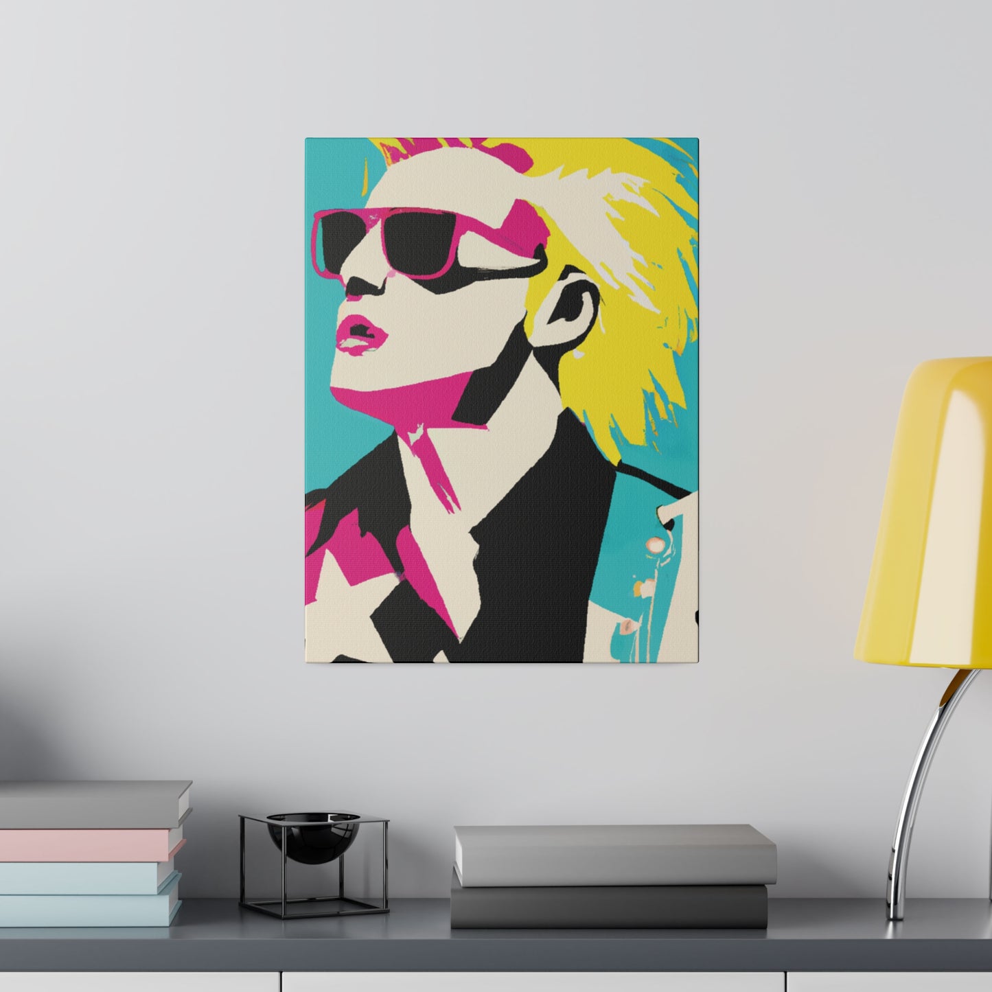 7309X - Rockstar Painting Print | Face | Abstract | Poster | Home Decor | Wall Art | Music Art | Canvas