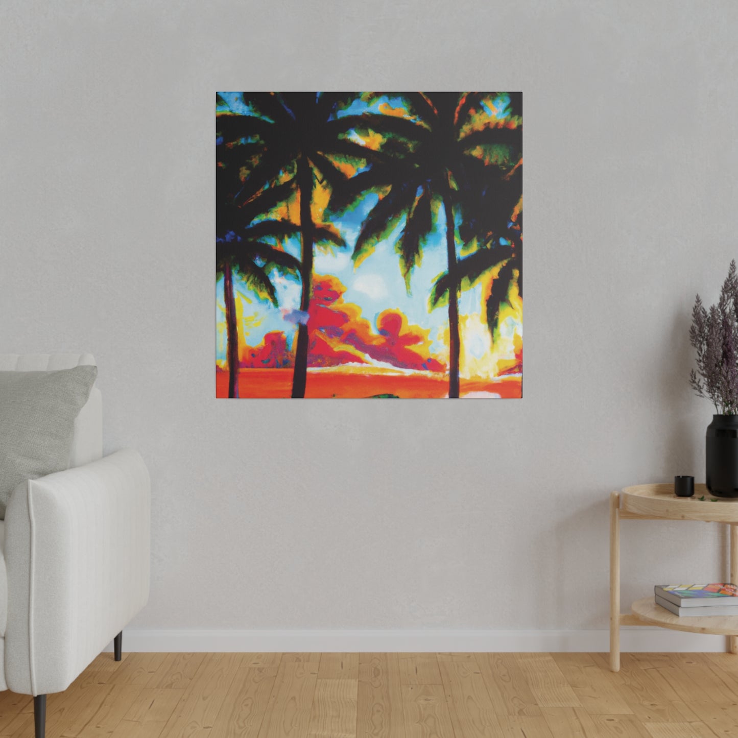 941Q - Miami Beach Sunset Painting Print | Miami | Beach | Sunset | Poster | Home Decor | Wall Art | Canvas