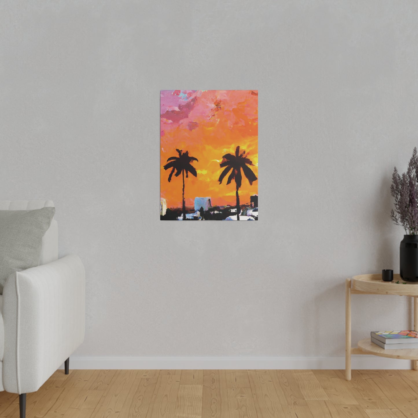 2759A - Miami Beach Sunset Painting Print | Miami | Beach | Sunset | Poster | Home Decor | Wall Art | Canvas