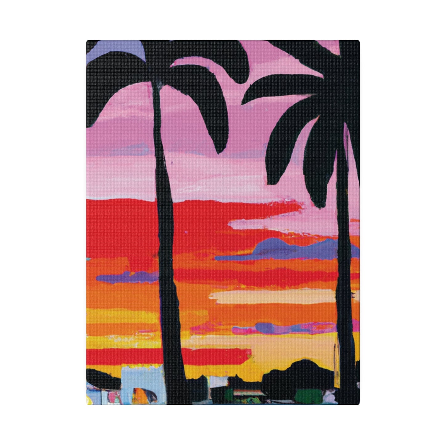 8284X - Miami Beach Sunset Painting Print | Miami | Beach | Sunset | Poster | Home Decor | Wall Art | Canvas