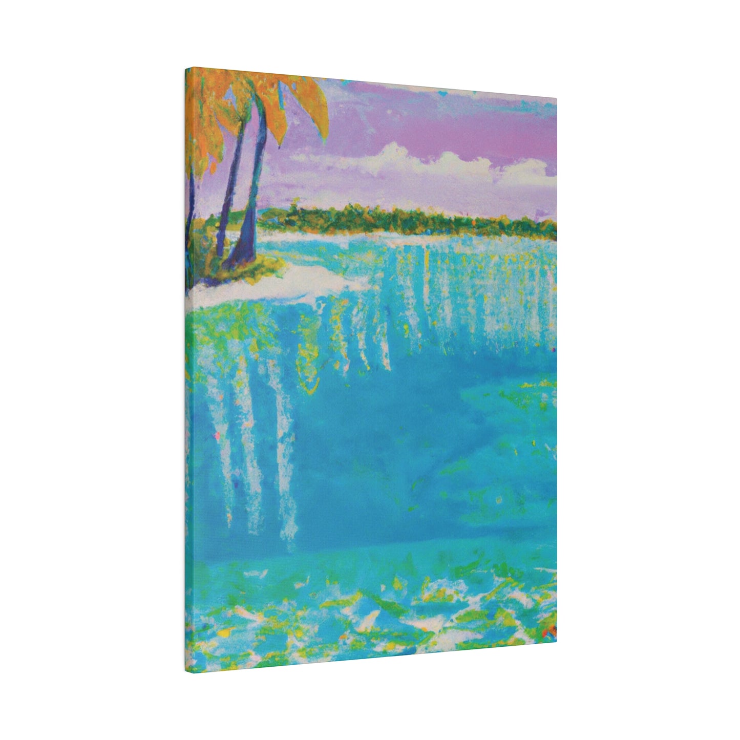 4568K - Bahamas Ocean Painting Print | Bahamas | Ocean | Beach | Poster | Home Decor | Wall Art | Canvas