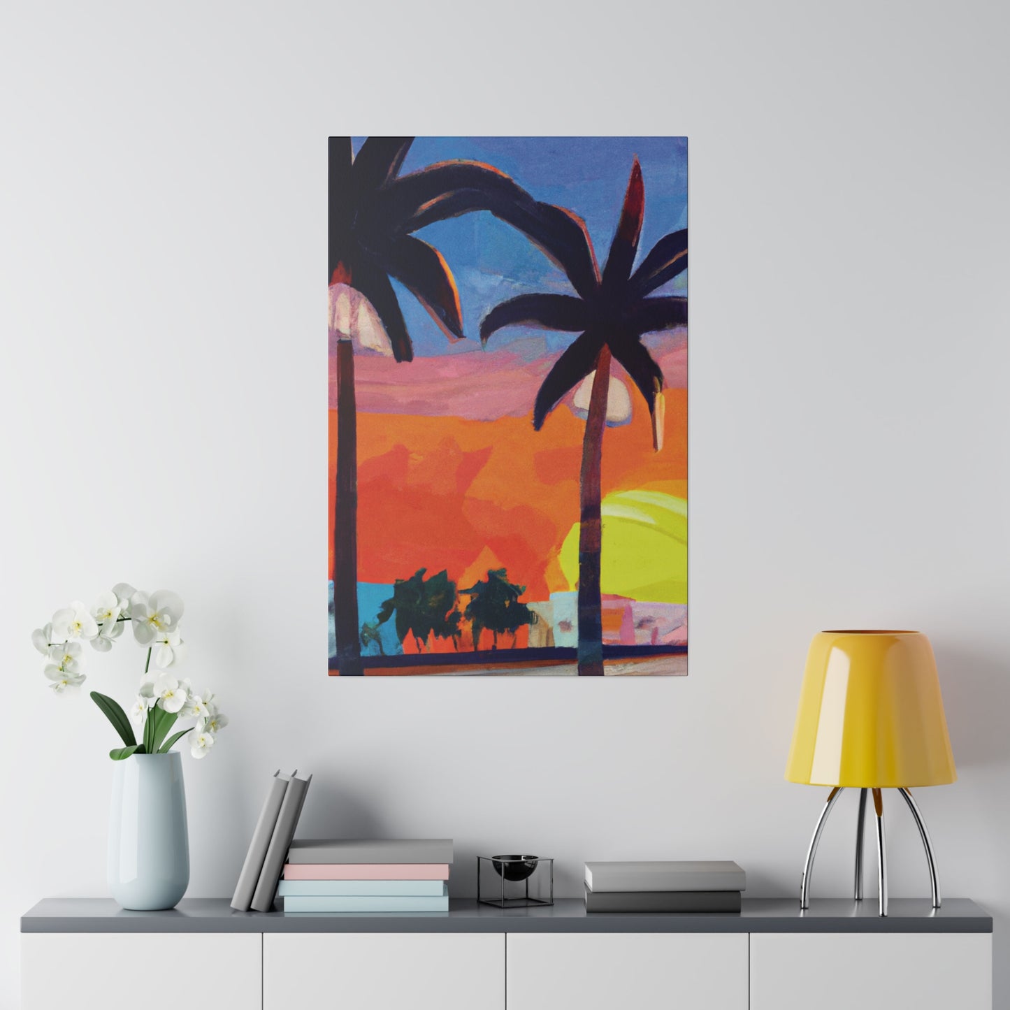 7368X - Miami Beach Sunset Painting Print | Miami | Beach | Sunset | Poster | Home Decor | Wall Art | Canvas