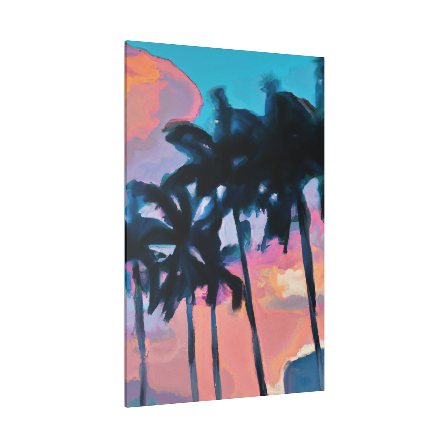 7234X - Miami Beach Sunset Painting Print | Miami | Beach | Sunset | Poster | Home Decor | Wall Art | Canvas