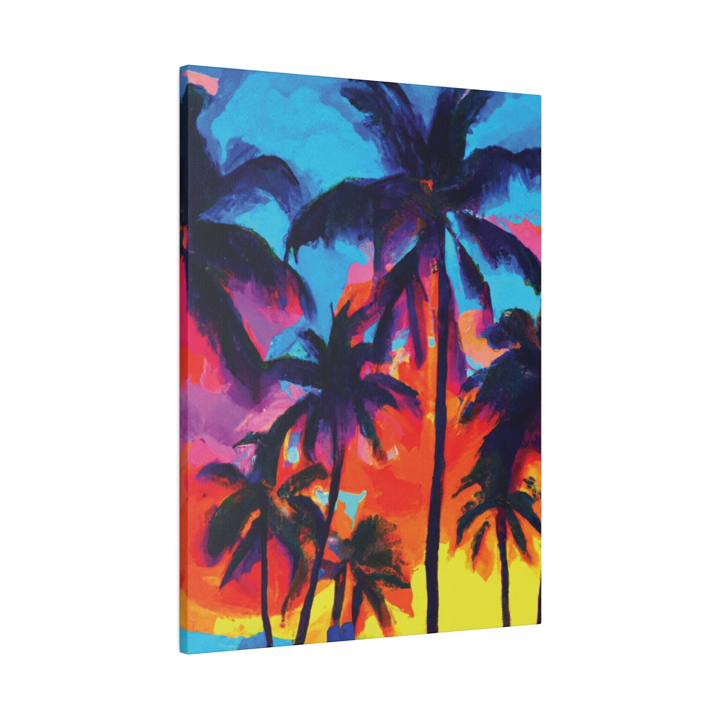 4672F - Miami Beach Sunset Painting Print | Miami | Beach | Sunset | Poster | Home Decor | Wall Art | Canvas