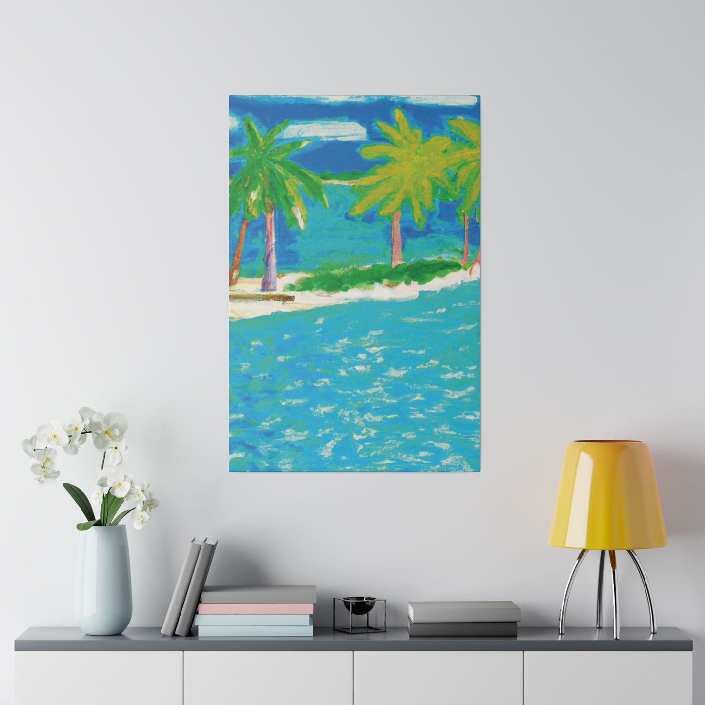 3271K - Bahamas Ocean Painting Print | Bahamas | Ocean | Beach | Poster | Home Decor | Wall Art | Canvas