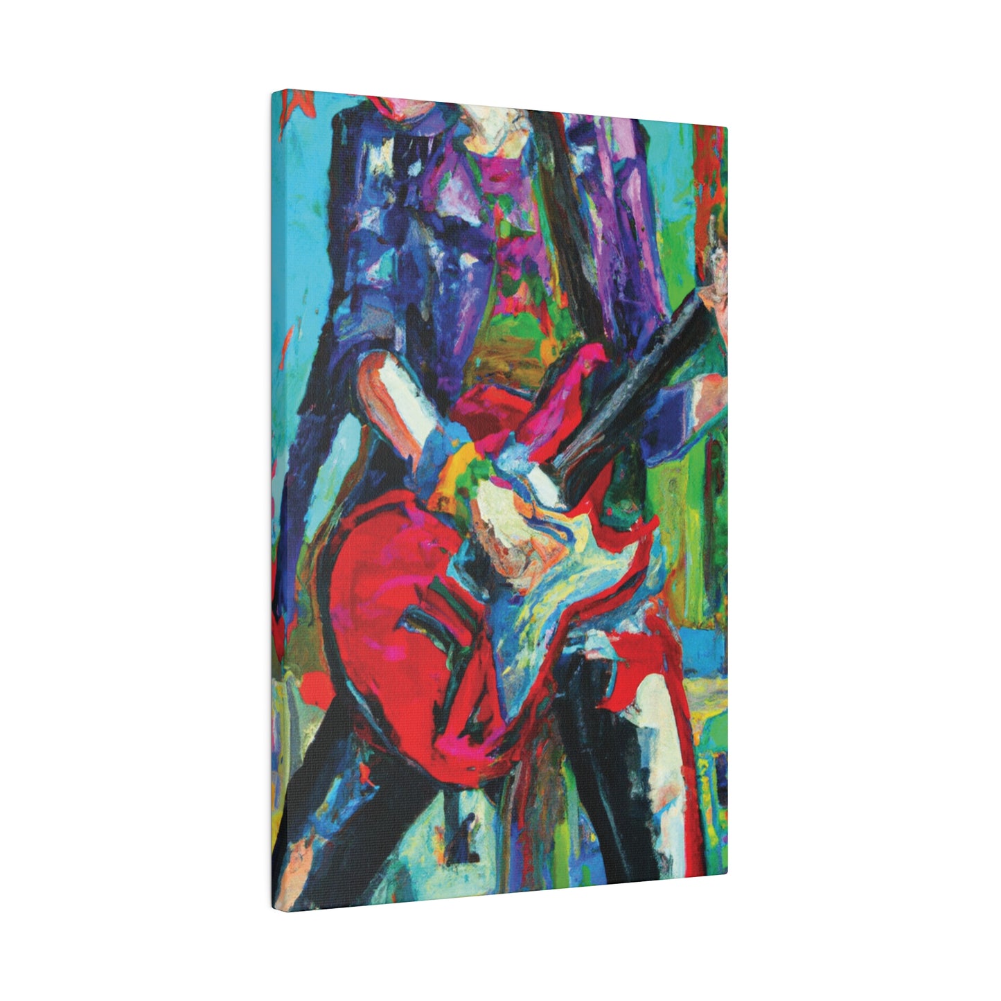 4491M - Rockstar Oil Painting Style Print | Poster | Home Decor | Wall Art | Music Art | Canvas