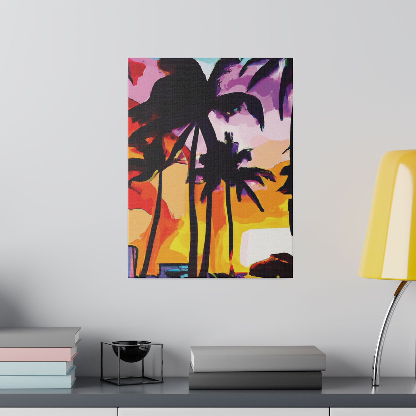 3987G - Miami Beach Sunset Painting Print | Miami | Beach | Sunset | Poster | Home Decor | Wall Art | Canvas