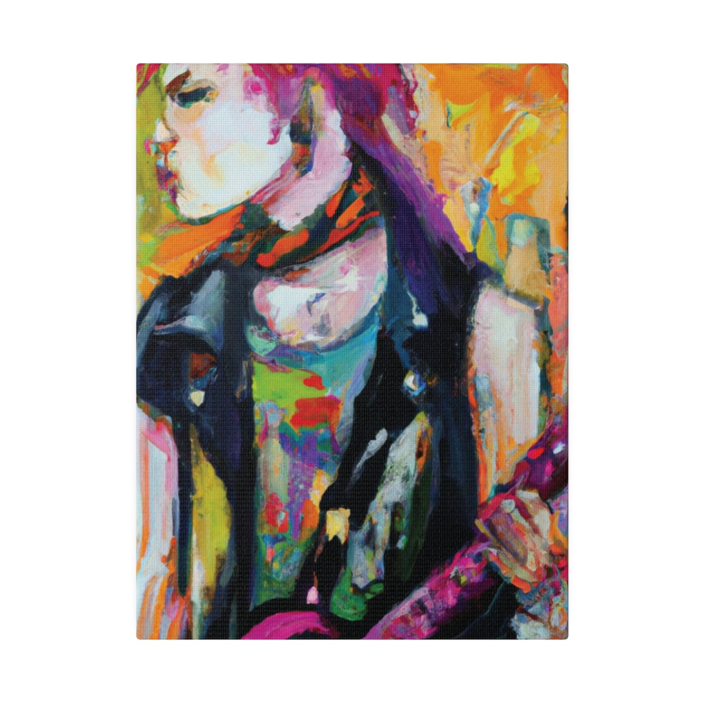 1138X - Rockstar Oil Painting Style Print | Poster | Home Decor | Wall Art | Music Art | Canvas