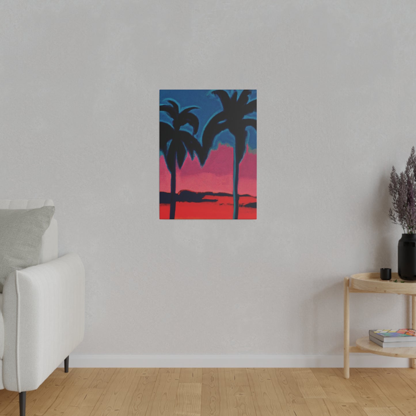 2545B - Miami Beach Sunset Painting Print | Miami | Beach | Sunset | Poster | Home Decor | Wall Art | Canvas