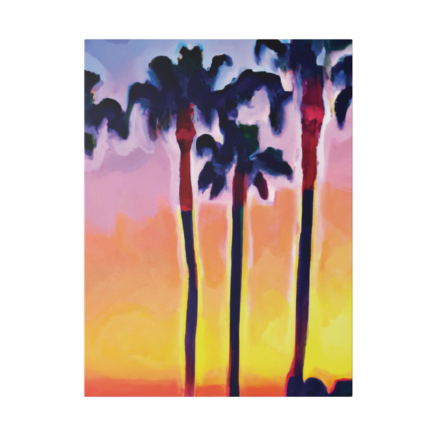 7116C - Miami Beach Sunset Painting Print | Miami | Beach | Sunset | Poster | Home Decor | Wall Art | Canvas