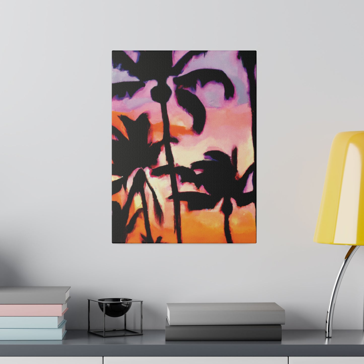 2090A - Miami Beach Sunset Painting Print | Miami | Beach | Sunset | Poster | Home Decor | Wall Art | Canvas