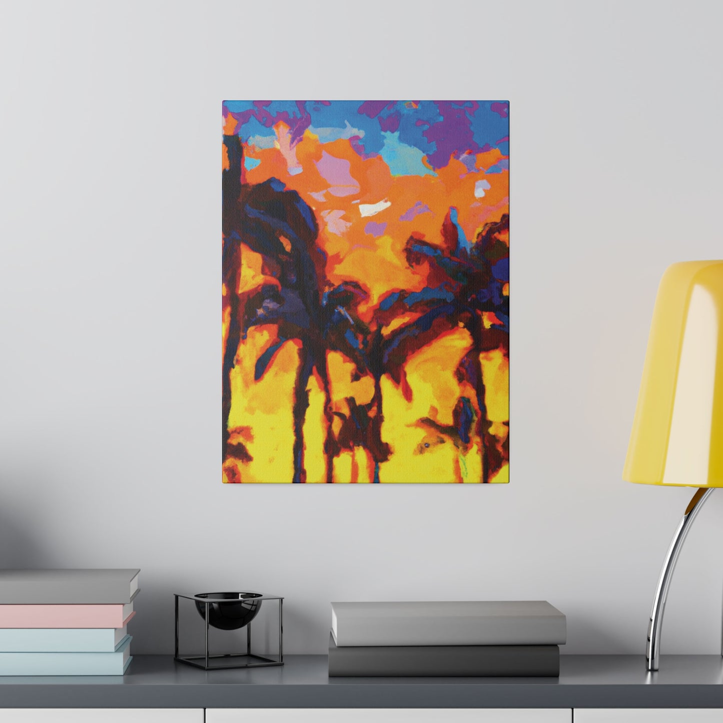 5533Y - Miami Beach Sunset Painting Print | Miami | Beach | Sunset | Poster | Home Decor | Wall Art | Canvas