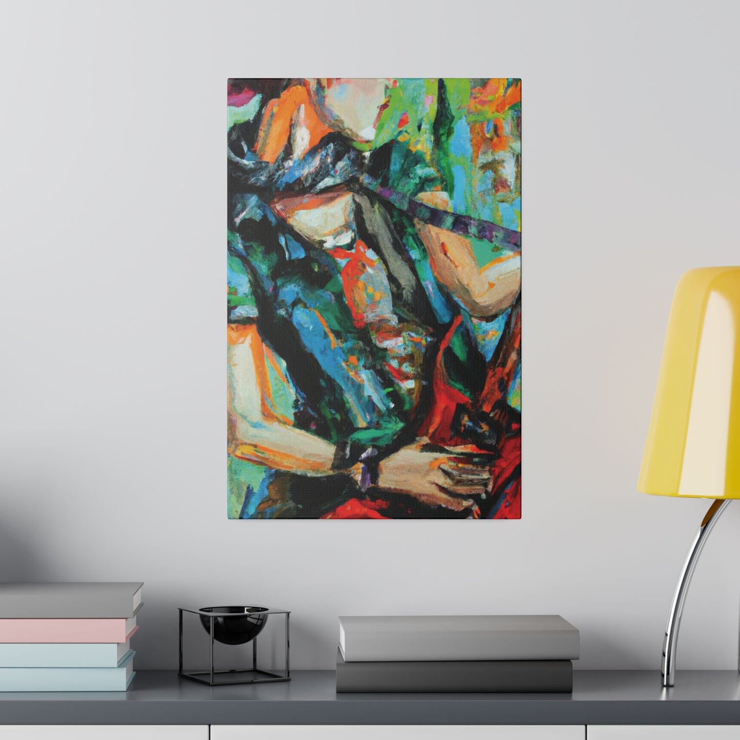 5279Q - Rockstar Oil Painting Style Print | Poster | Home Decor | Wall Art | Music Art | Canvas