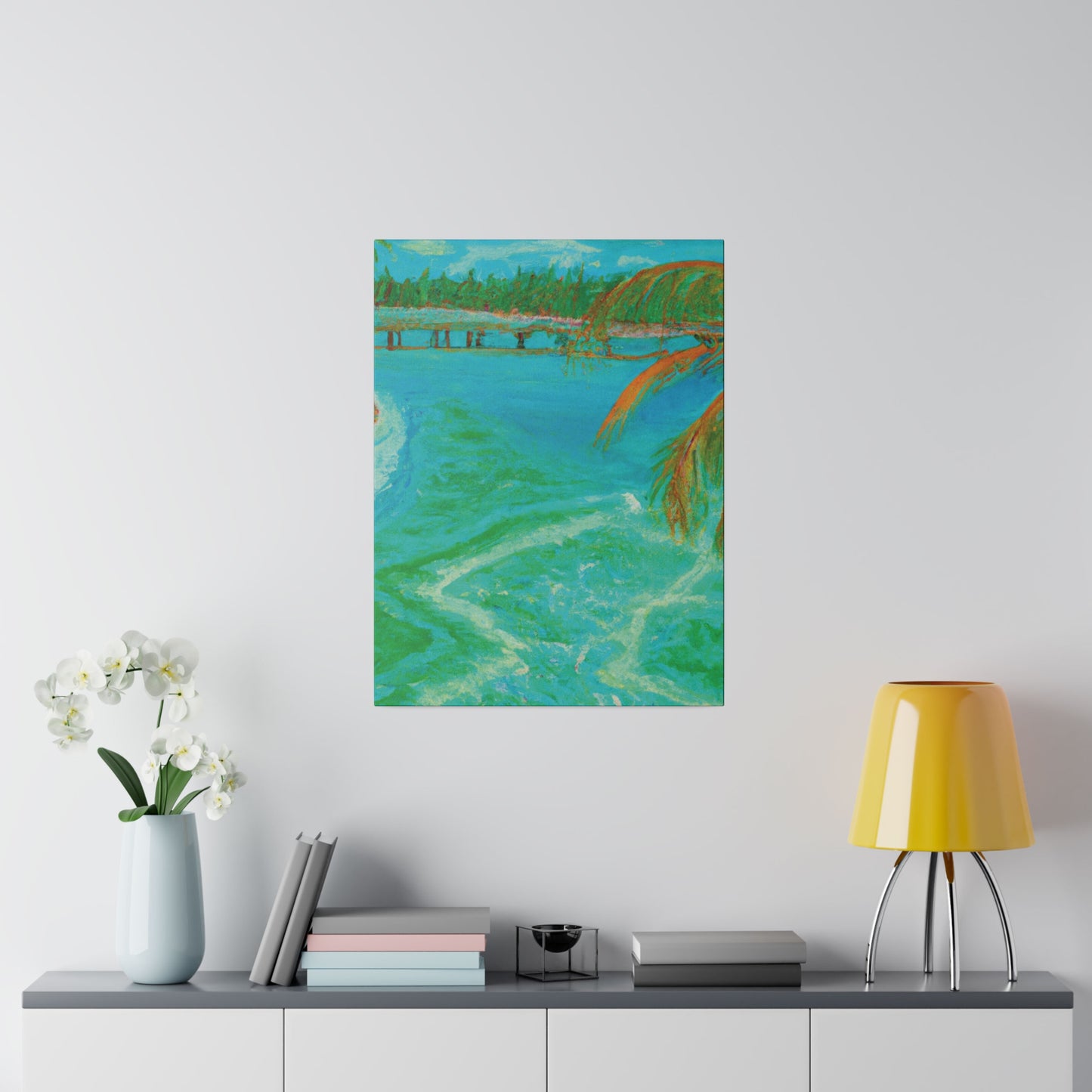 8864B - Bahamas Ocean Painting Print | Bahamas | Ocean | Beach | Poster | Home Decor | Wall Art | Canvas