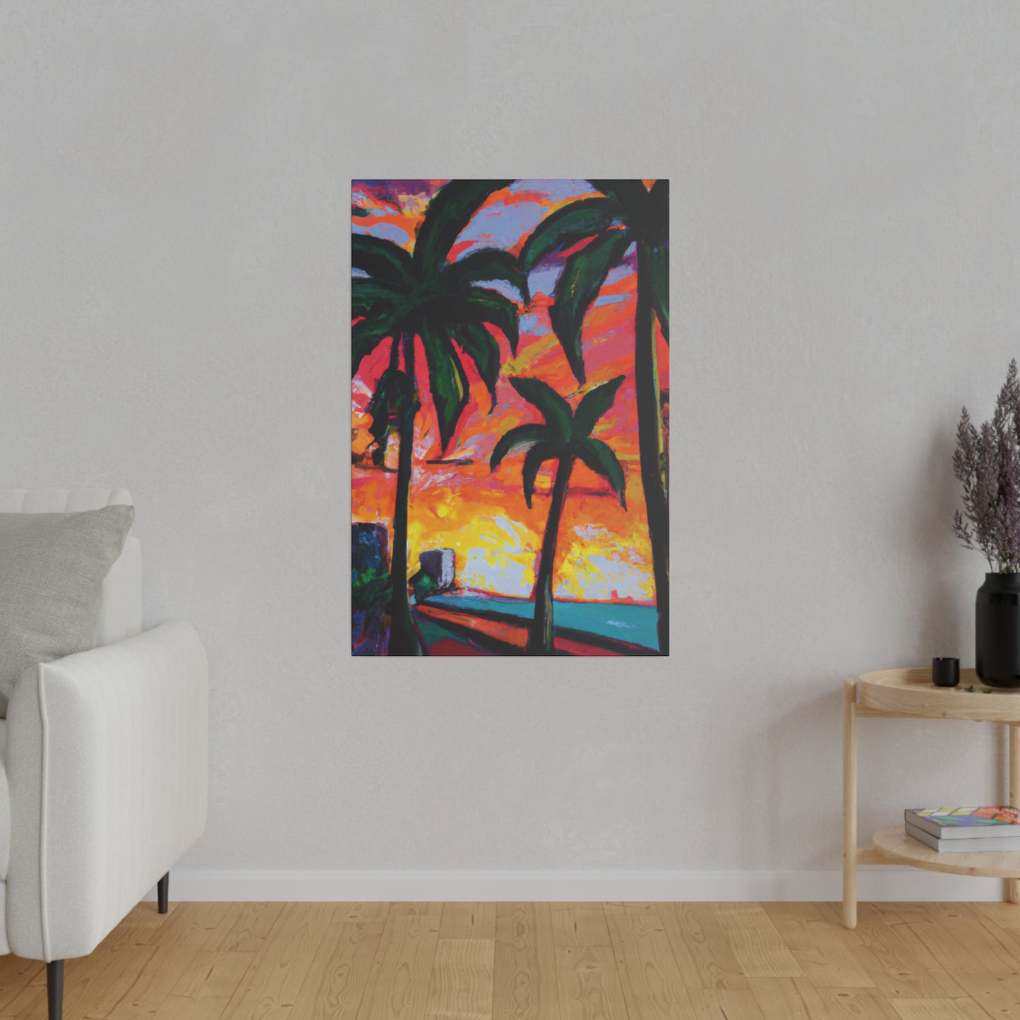 5471R - Miami Beach Sunset Painting Print | Miami | Beach | Sunset | Poster | Home Decor | Wall Art | Canvas