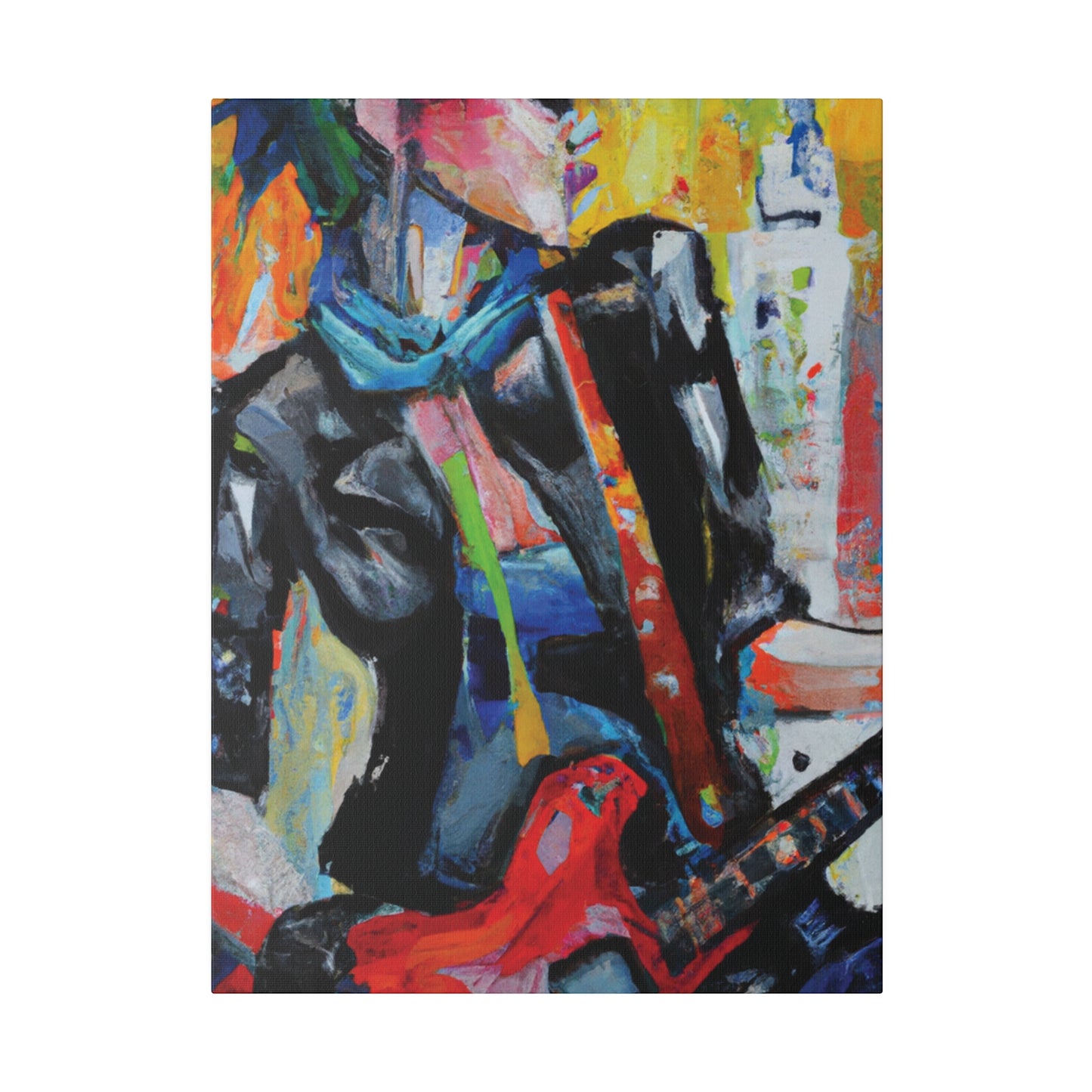 3614G - Rockstar Oil Painting Style Print | Poster | Home Decor | Wall Art | Music Art | Canvas
