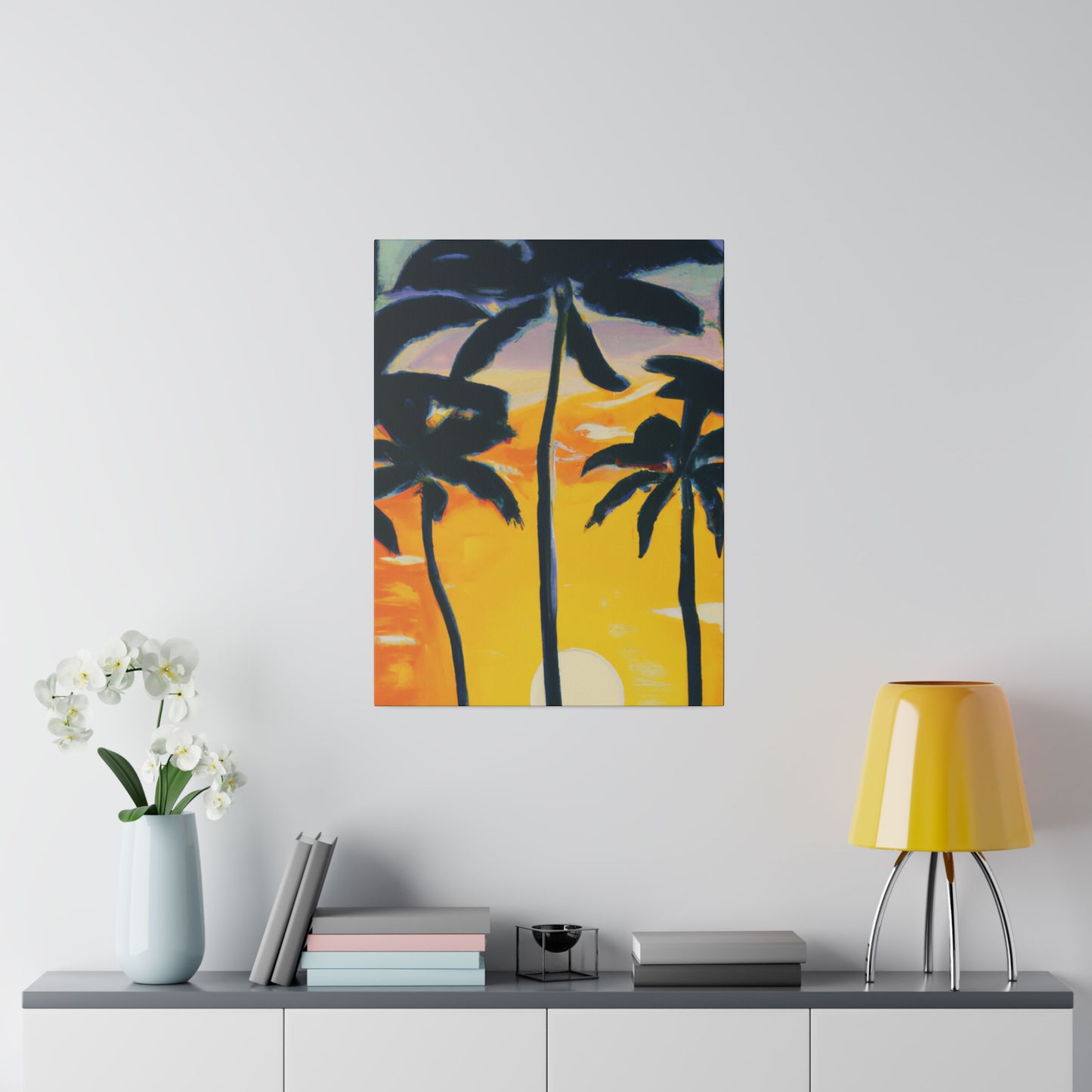 7390N - Miami Beach Sunset Painting Print | Miami | Beach | Sunset | Poster | Home Decor | Wall Art | Canvas