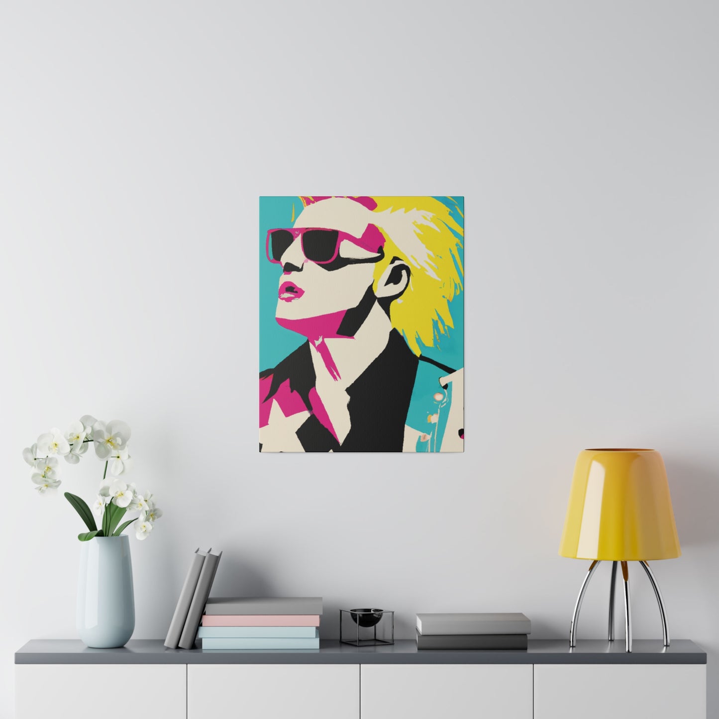 7309X - Rockstar Painting Print | Face | Abstract | Poster | Home Decor | Wall Art | Music Art | Canvas