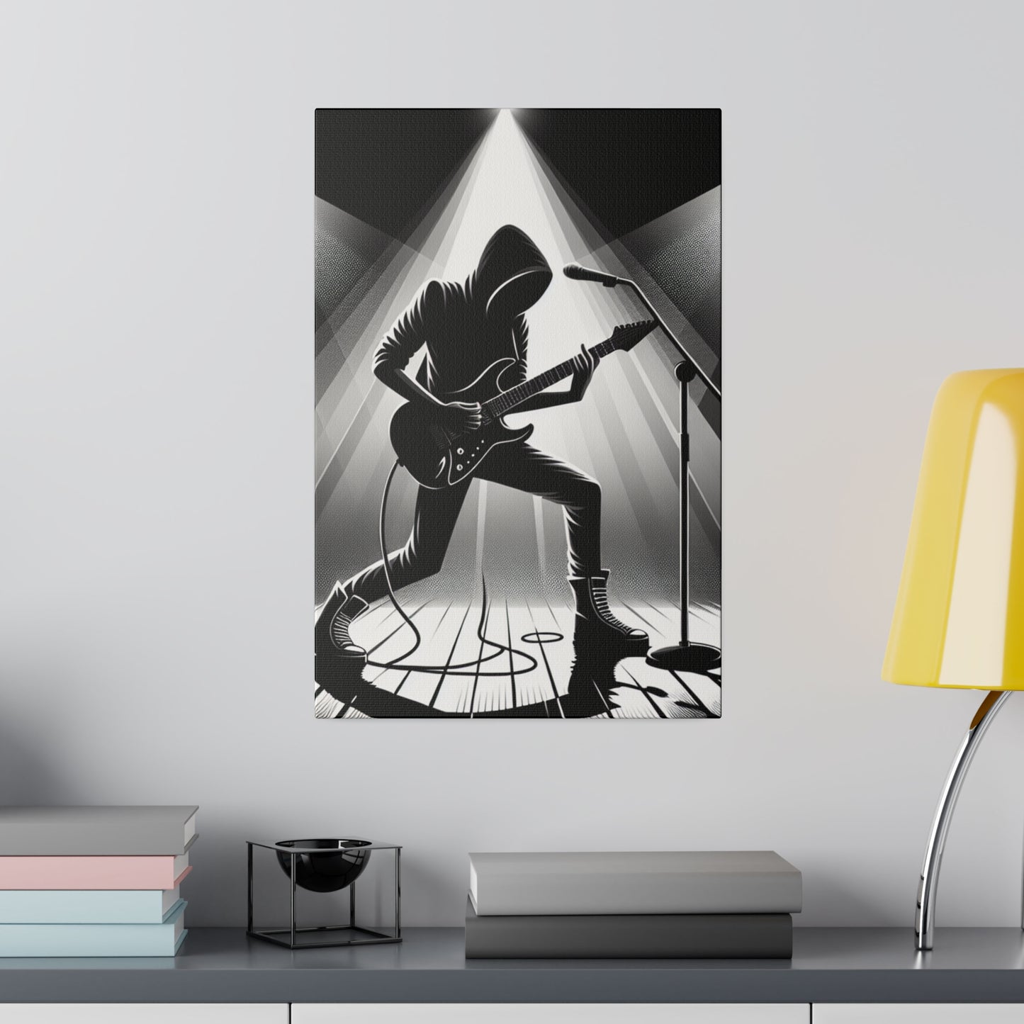 6824J - music art work, rockstar gifts, musician gift ideas, guitar art work, guitar artwork, guitar wall art canvas, playing guitar, decor