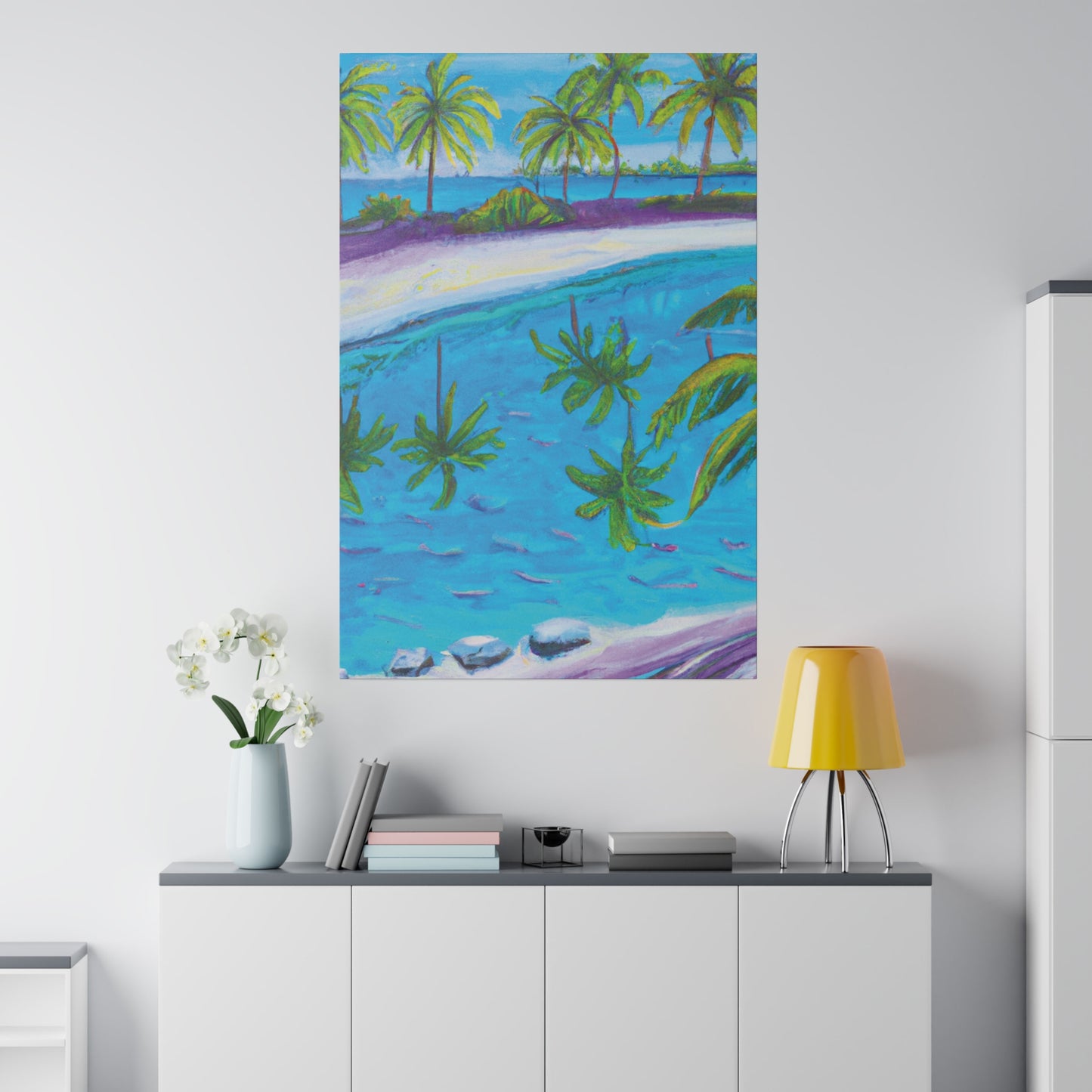 9138P - Bahamas Ocean Painting Print | Bahamas | Ocean | Beach | Poster | Home Decor | Wall Art | Canvas