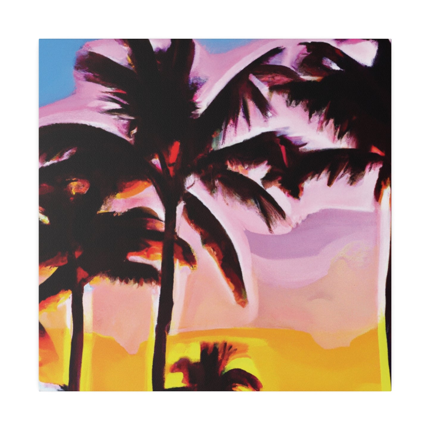 742X - Miami Beach Sunset Painting Print | Miami | Beach | Sunset | Poster | Home Decor | Wall Art | Canvas