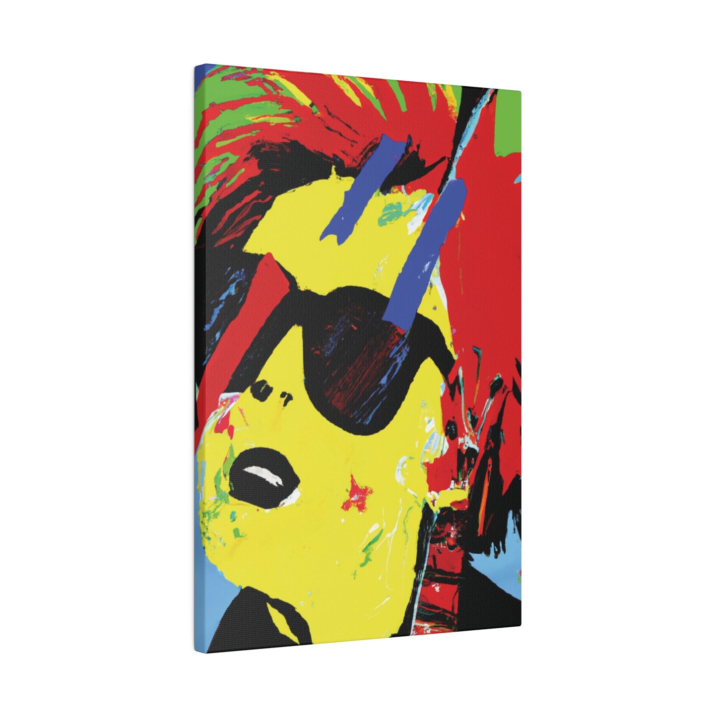 7482U - Rockstar Painting Print | Face | Abstract | Poster | Home Decor | Wall Art | Music Art | Canvas