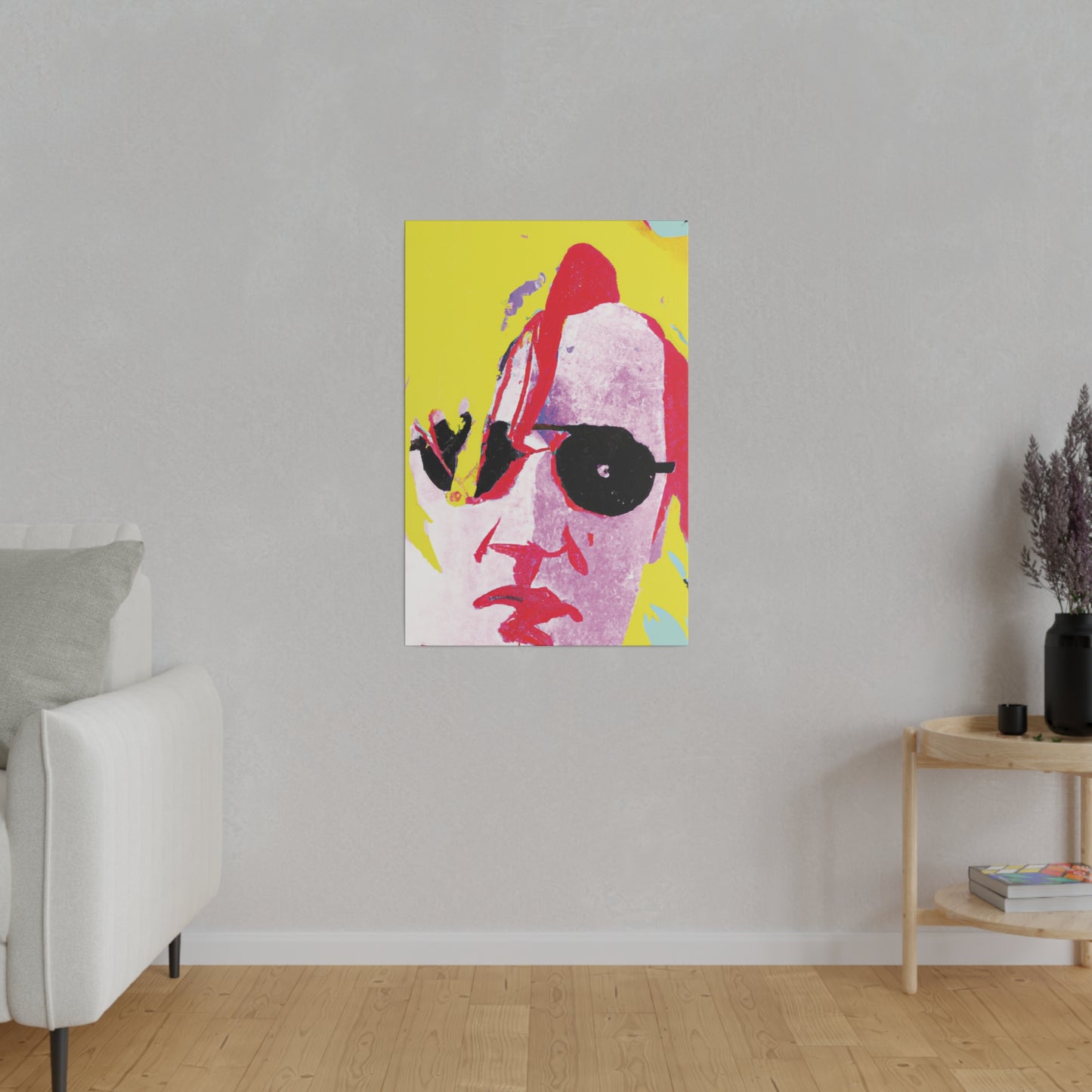 5921U - Rockstar Painting Print | Face | Abstract | Poster | Home Decor | Wall Art | Music Art | Canvas