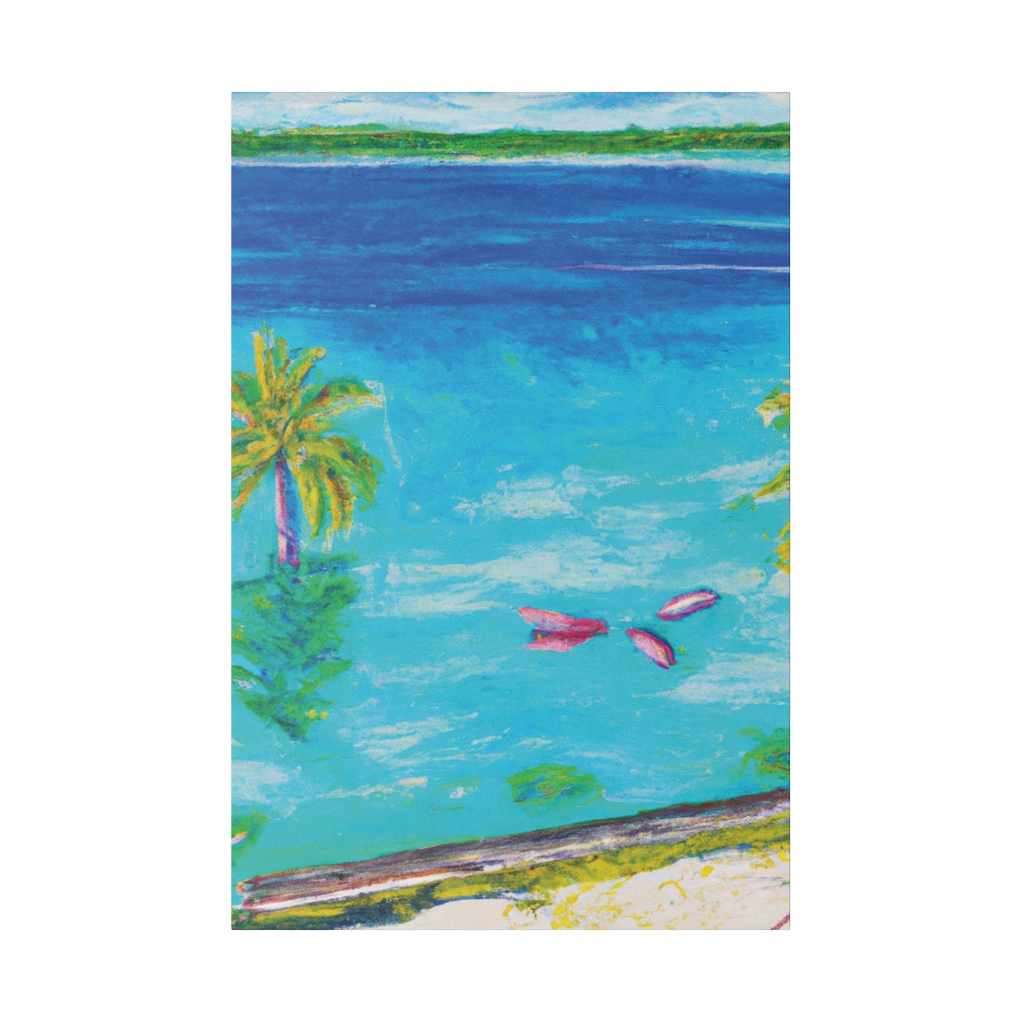 9387Q - Bahamas Ocean Painting Print | Bahamas | Ocean | Beach | Poster | Home Decor | Wall Art | Canvas