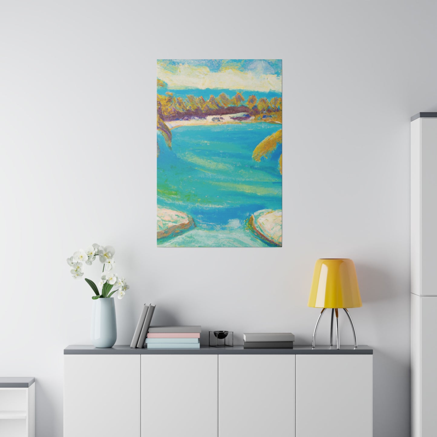 5706H - Bahamas Ocean Painting Print | Bahamas | Ocean | Beach | Poster | Home Decor | Wall Art | Canvas