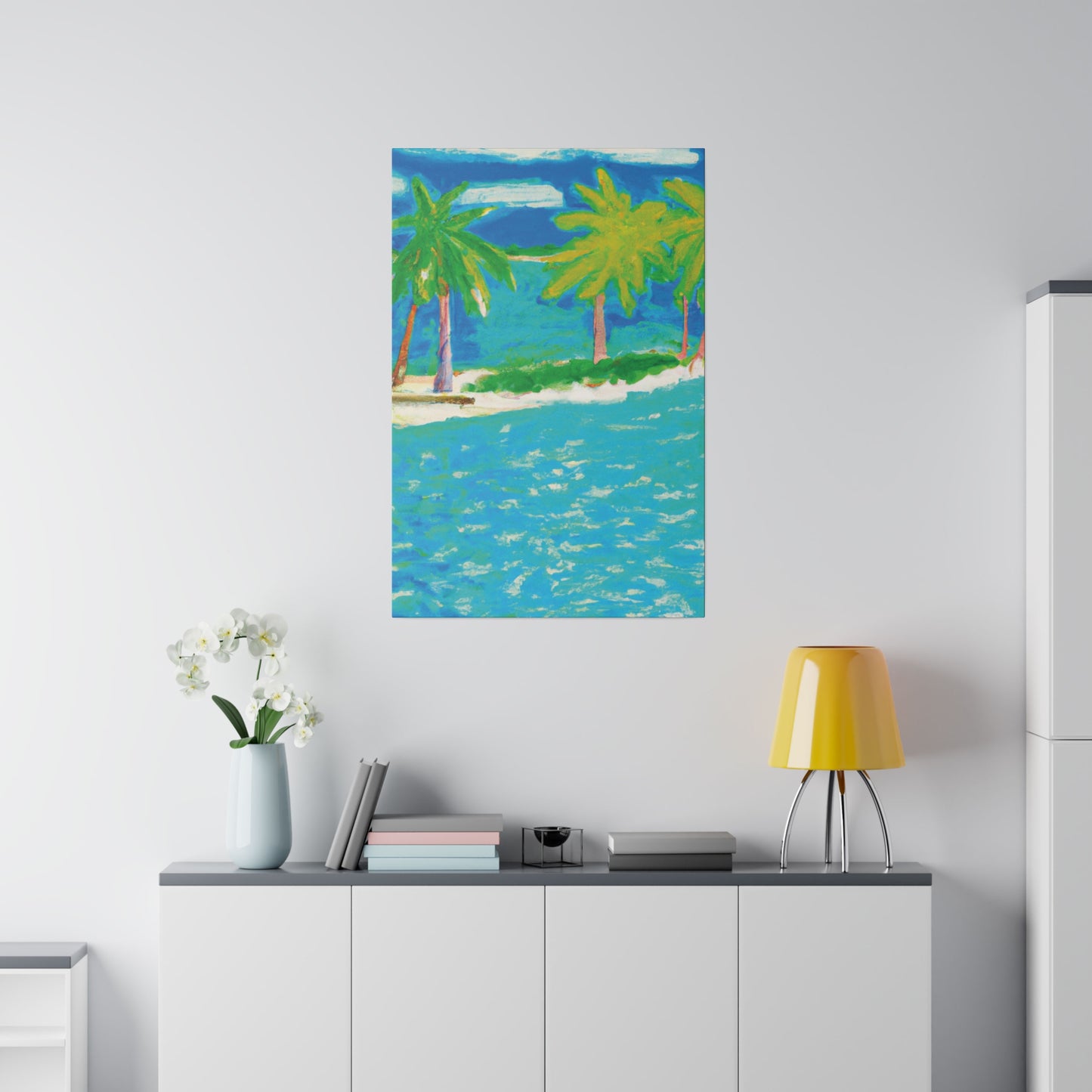 3271K - Bahamas Ocean Painting Print | Bahamas | Ocean | Beach | Poster | Home Decor | Wall Art | Canvas