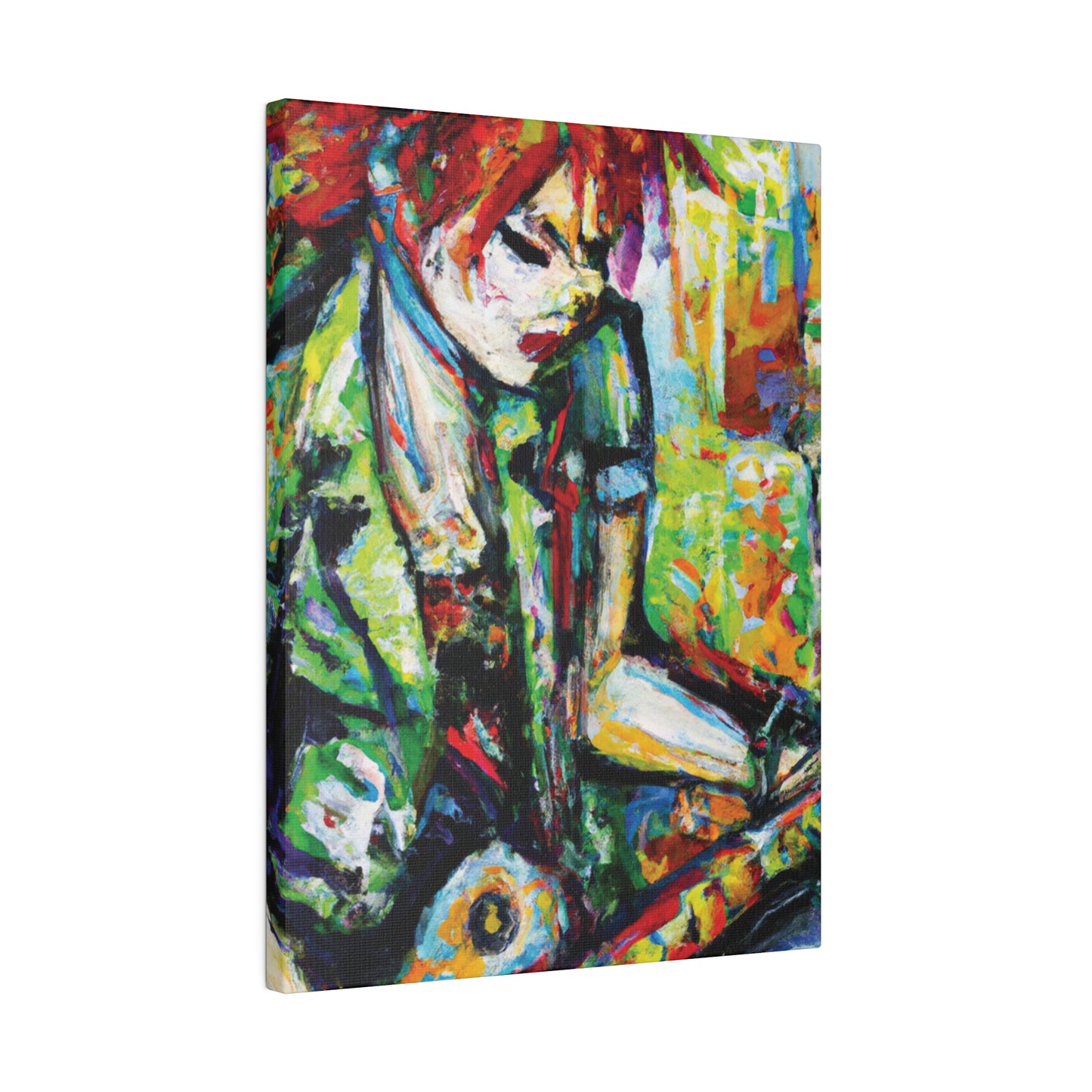 2204G - Rockstar Oil Painting Style Print | Poster | Home Decor | Wall Art | Music Art | Canvas