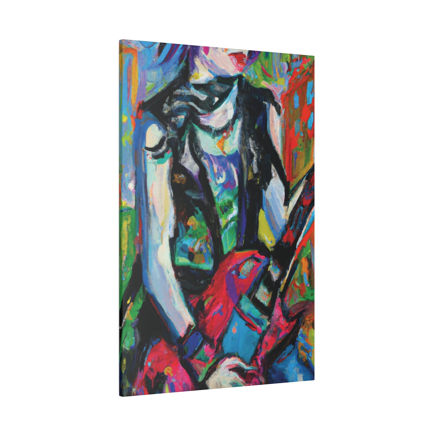 7129F - Rockstar Oil Painting Style Print | Poster | Home Decor | Wall Art | Music Art | Canvas