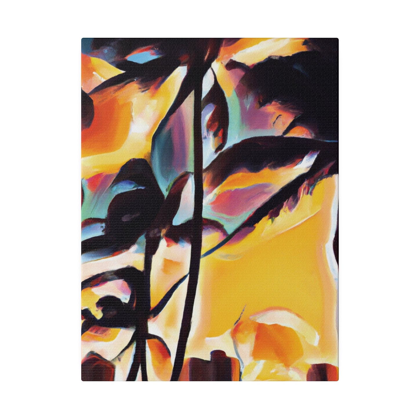 7343H - Miami Beach Sunset Painting Print | Miami | Beach | Sunset | Poster | Home Decor | Wall Art | Canvas
