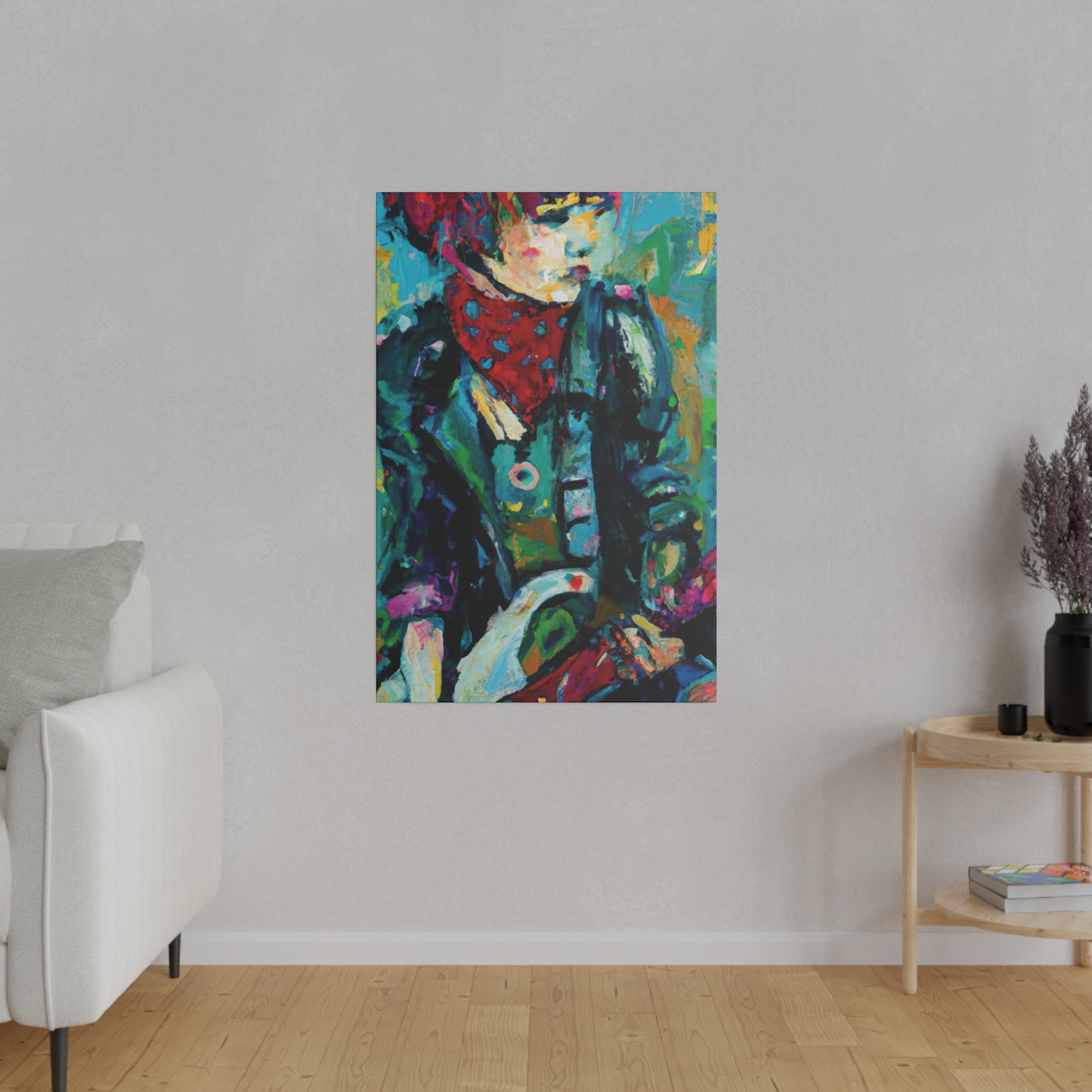 7263A - Rockstar Oil Painting Style Print | Poster | Home Decor | Wall Art | Music Art | Canvas