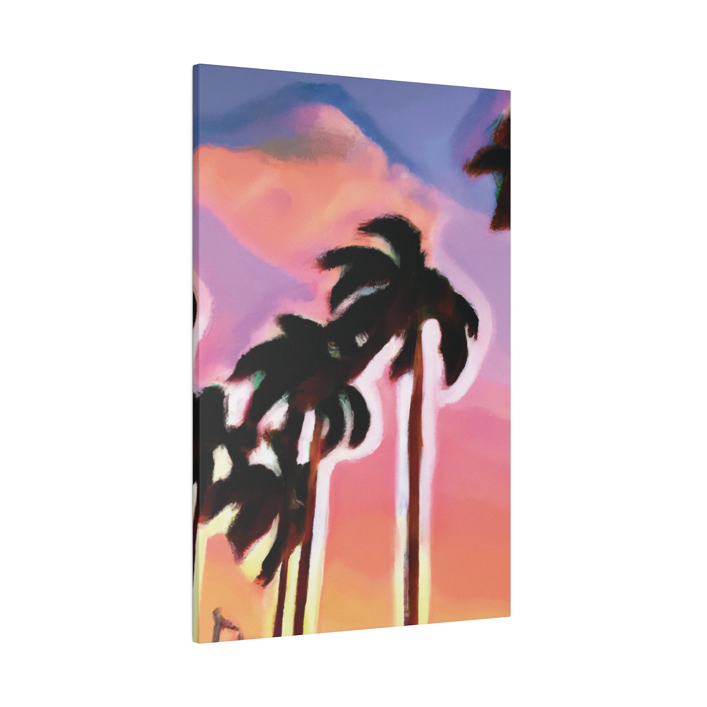 3563H - Miami Beach Sunset Painting Print | Miami | Beach | Sunset | Poster | Home Decor | Wall Art | Canvas