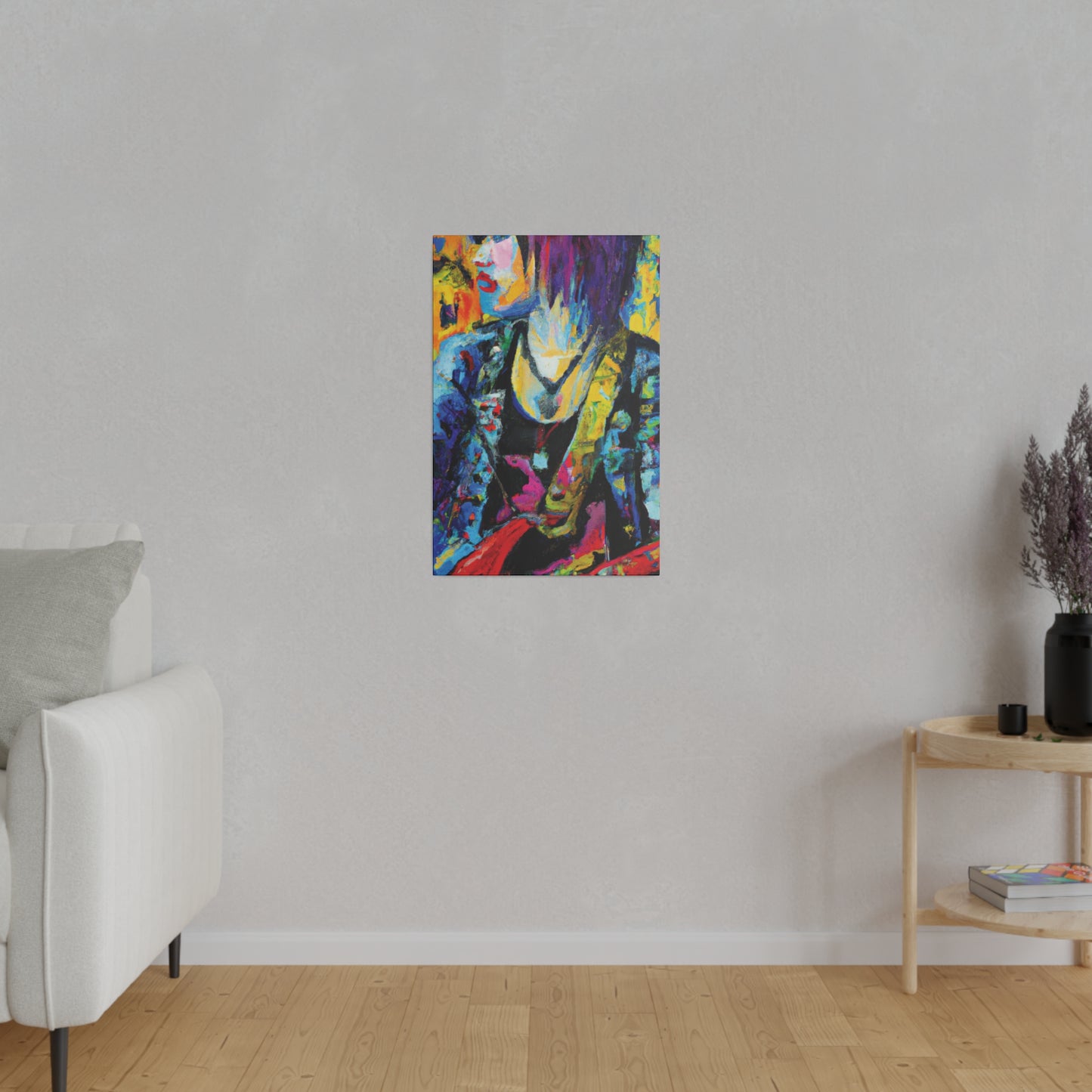9756Z - Rockstar Oil Painting Style Print | Poster | Home Decor | Wall Art | Music Art | Canvas