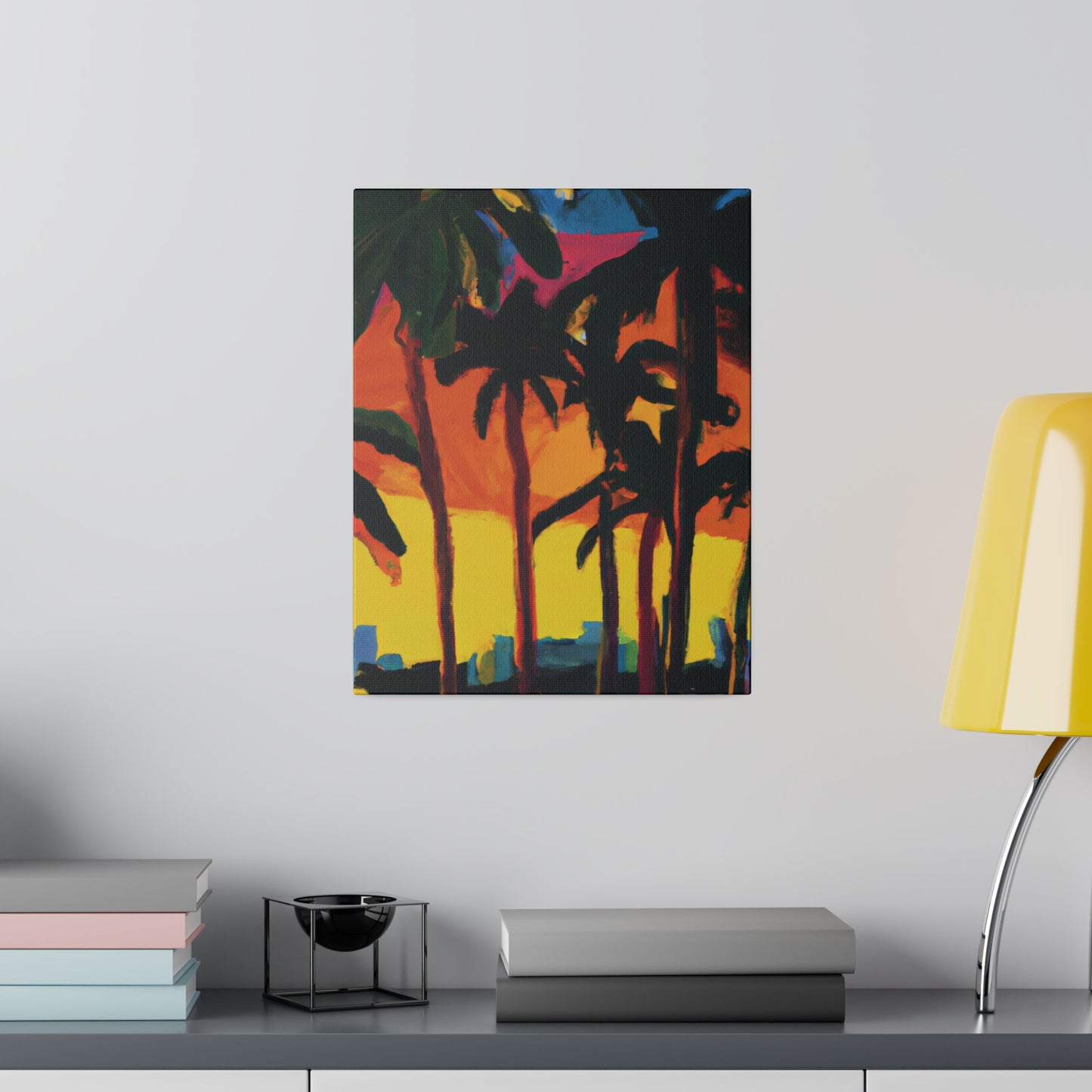 7398G - Miami Beach Sunset Painting Print | Miami | Beach | Sunset | Poster | Home Decor | Wall Art | Canvas