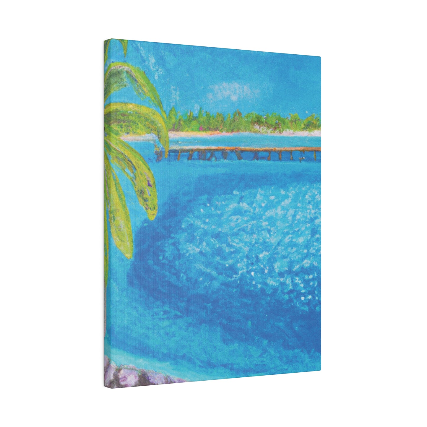 9462U - Bahamas Ocean Painting Print | Bahamas | Ocean | Beach | Poster | Home Decor | Wall Art | Canvas