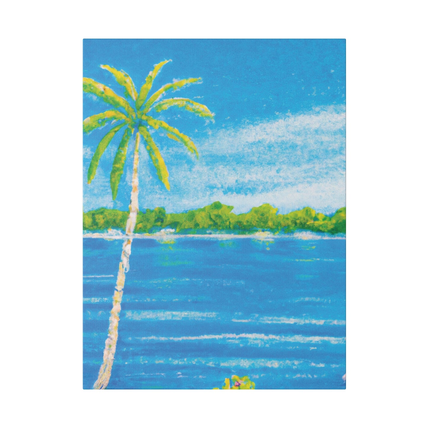 9803Q - Bahamas Ocean Painting Print | Bahamas | Ocean | Beach | Poster | Home Decor | Wall Art | Canvas