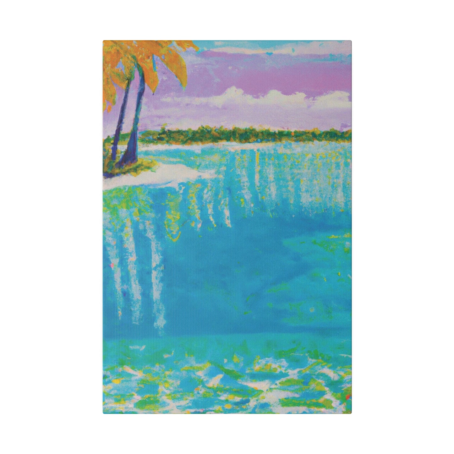 4568K - Bahamas Ocean Painting Print | Bahamas | Ocean | Beach | Poster | Home Decor | Wall Art | Canvas