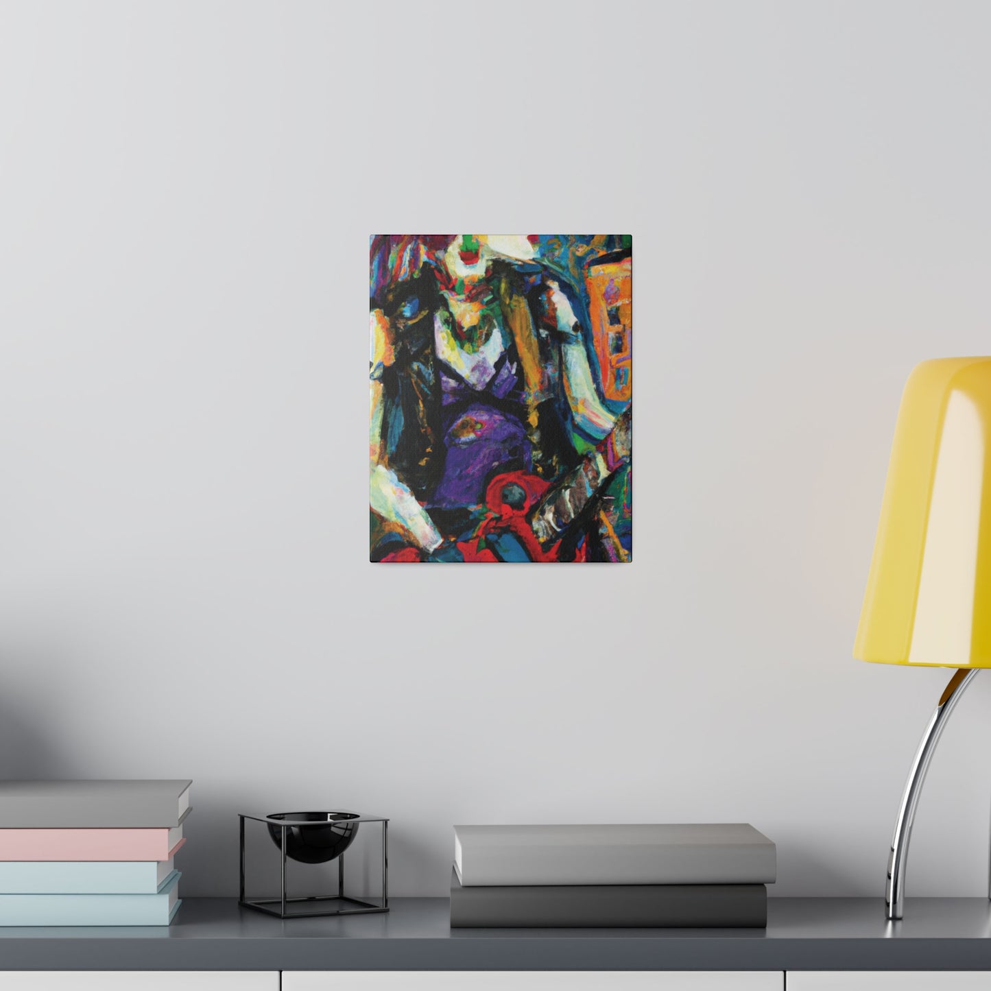 6874R - Rockstar Oil Painting Style Print | Poster | Home Decor | Wall Art | Music Art | Canvas