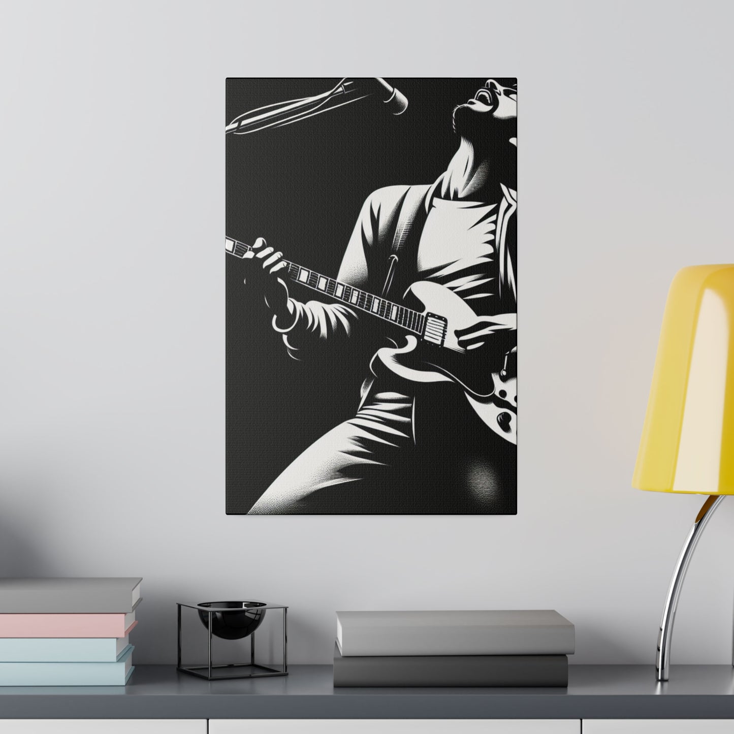 8932M - music art work, rockstar gifts, musician gift ideas, guitar art work, guitar artwork, guitar wall art canvas, playing guitar, decor